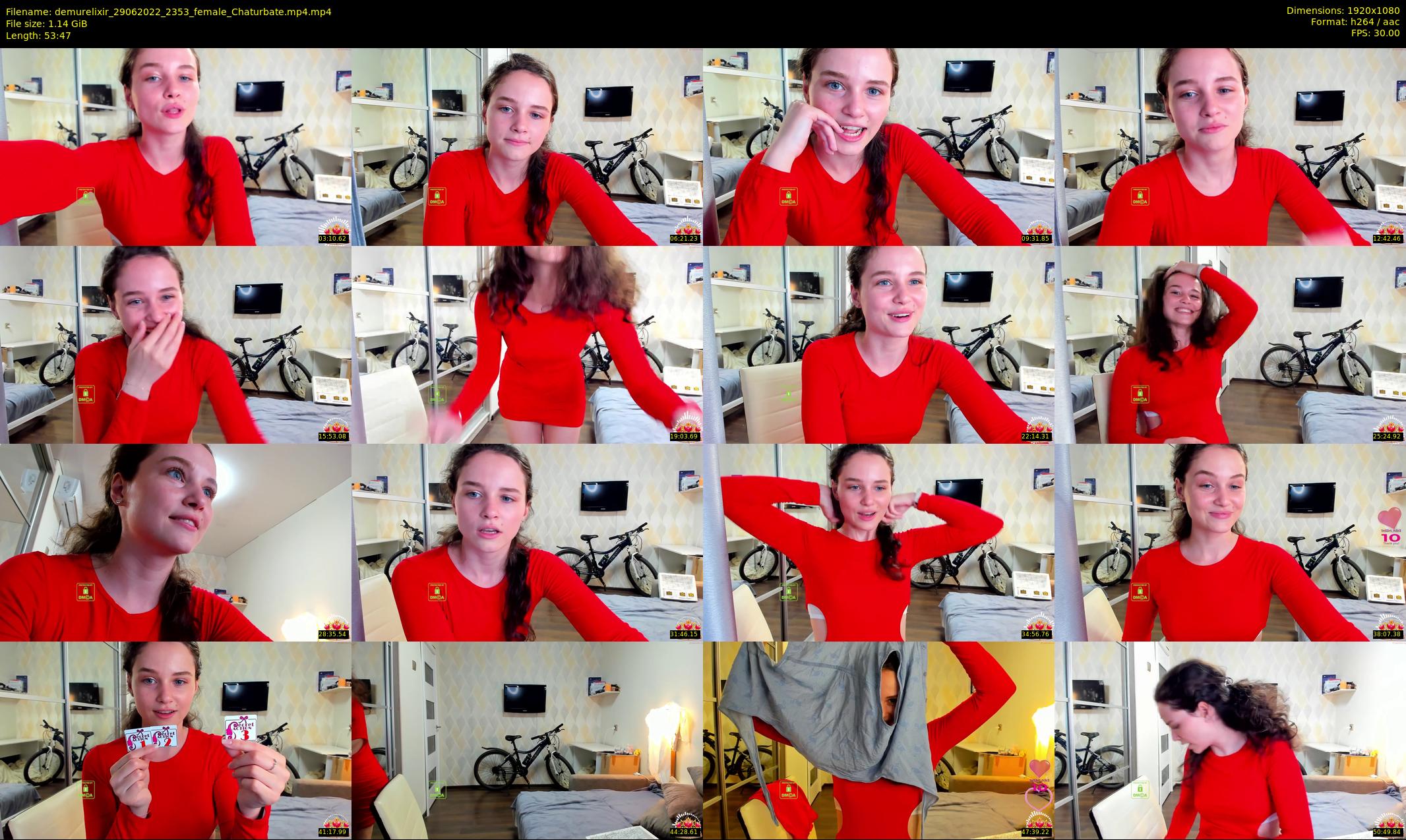 demurelixir — 54 minute Chaturbate Female stripcam clip, Jun 29, 2022