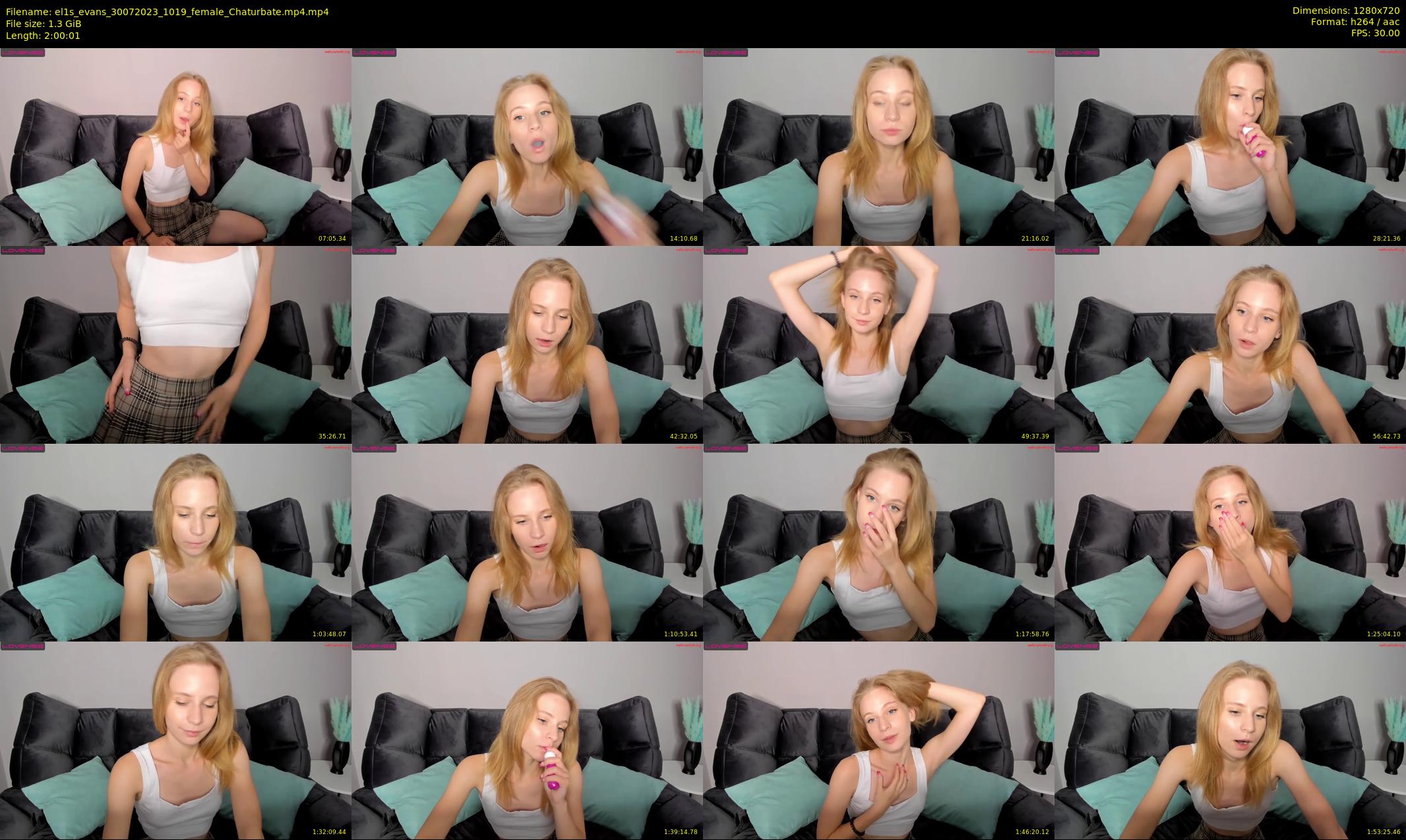 el1s_evans — Chaturbate Female stripcam clip, Jul 30, 2023