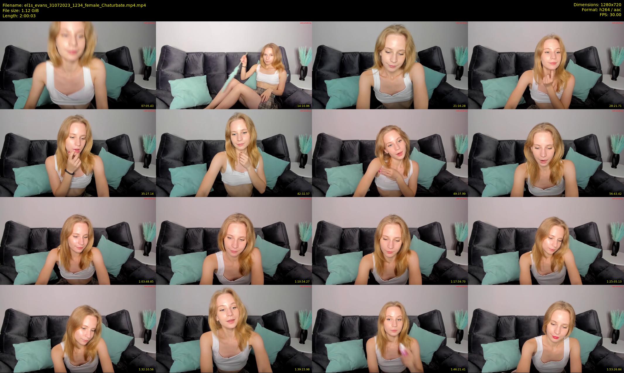 el1s_evans — Chaturbate Female stripcam clip, Jul 31, 2023