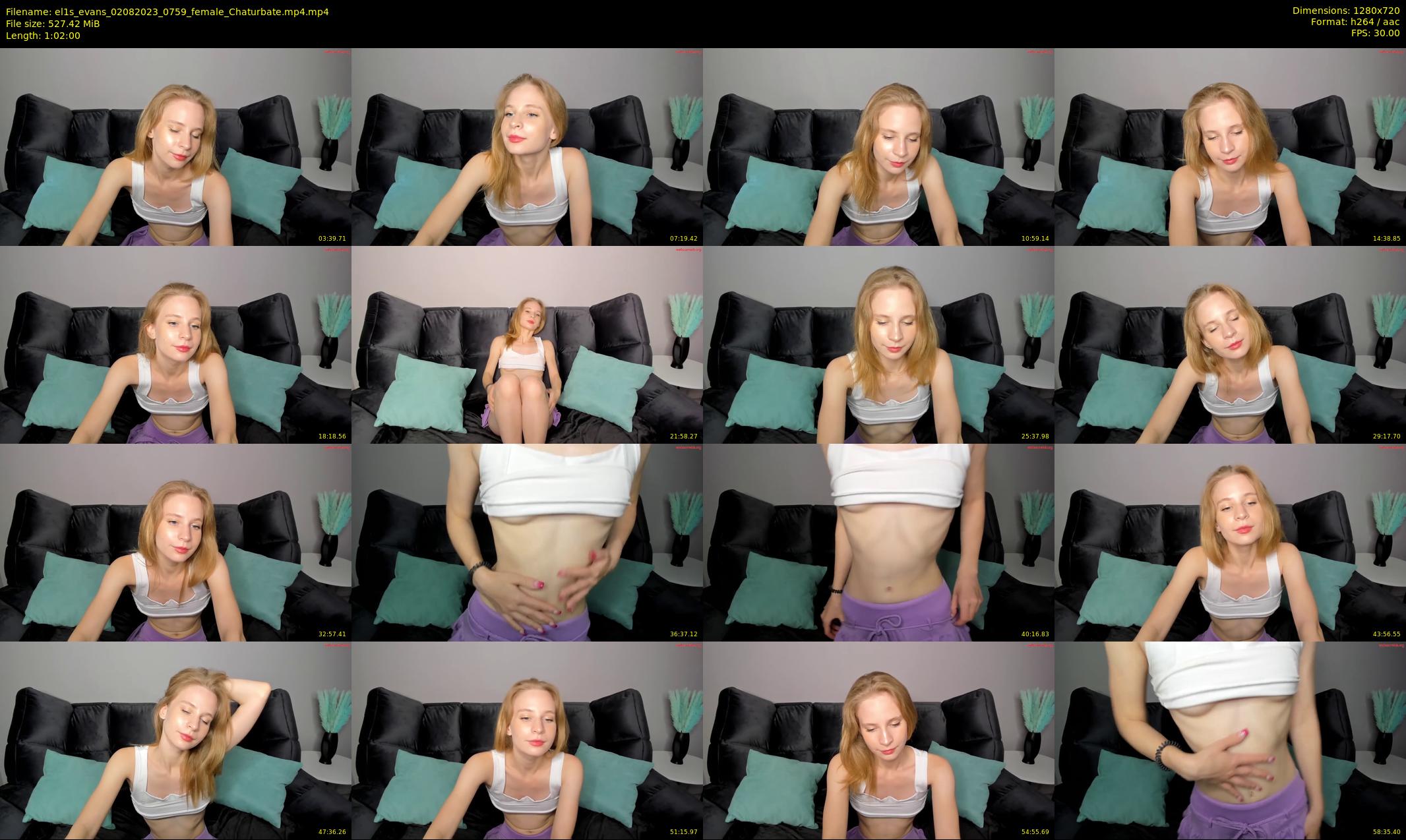 el1s_evans — Chaturbate Female stripcam clip, Aug 2, 2023