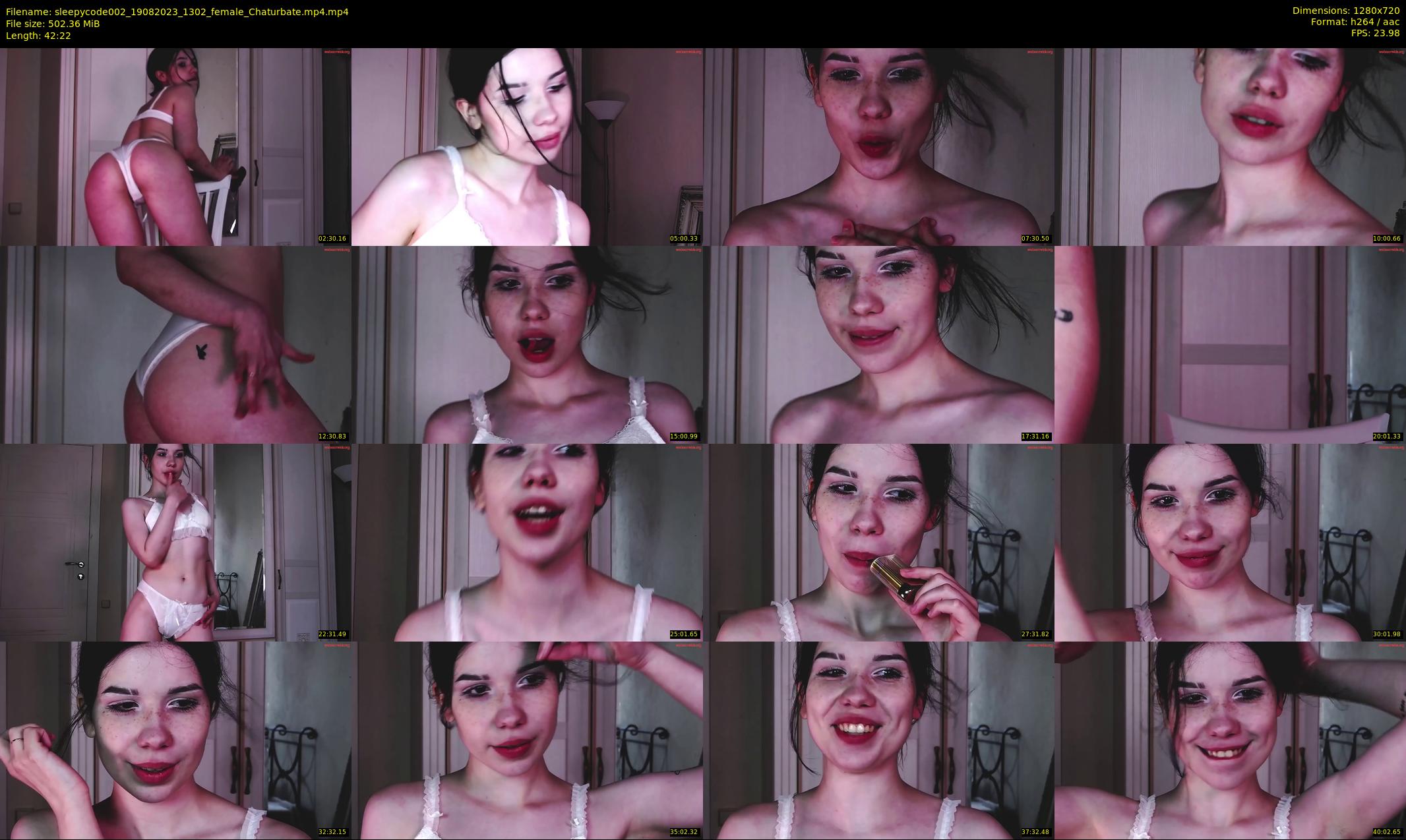 sleepycode002 — Chaturbate Female stripcam clip, Aug 19, 2023