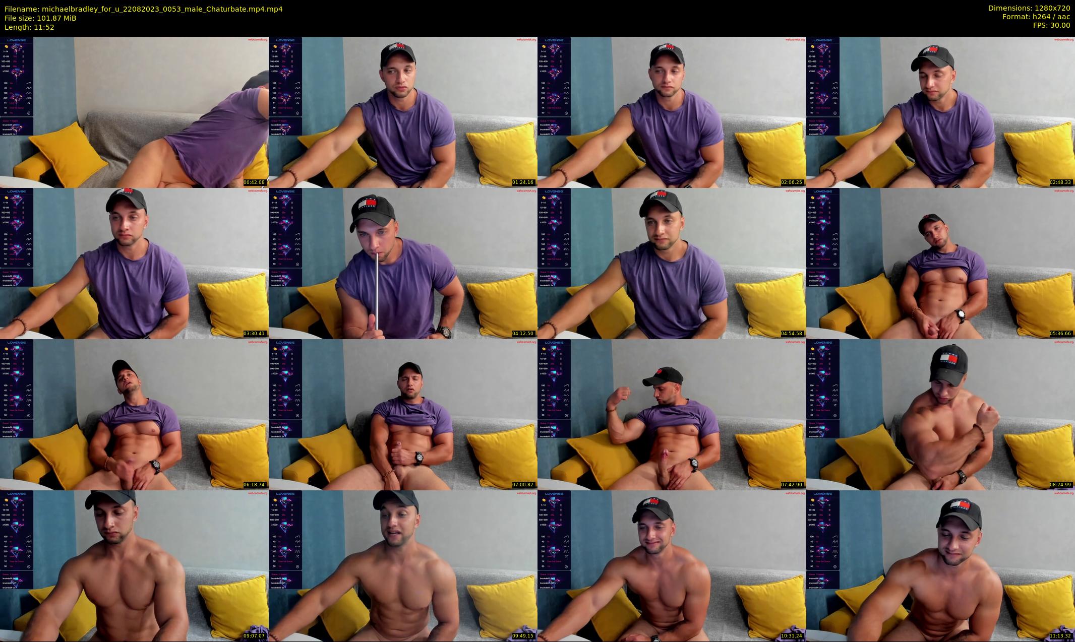 michaelbradley_for_u — Chaturbate Male stripcam clip, Aug 21, 2023