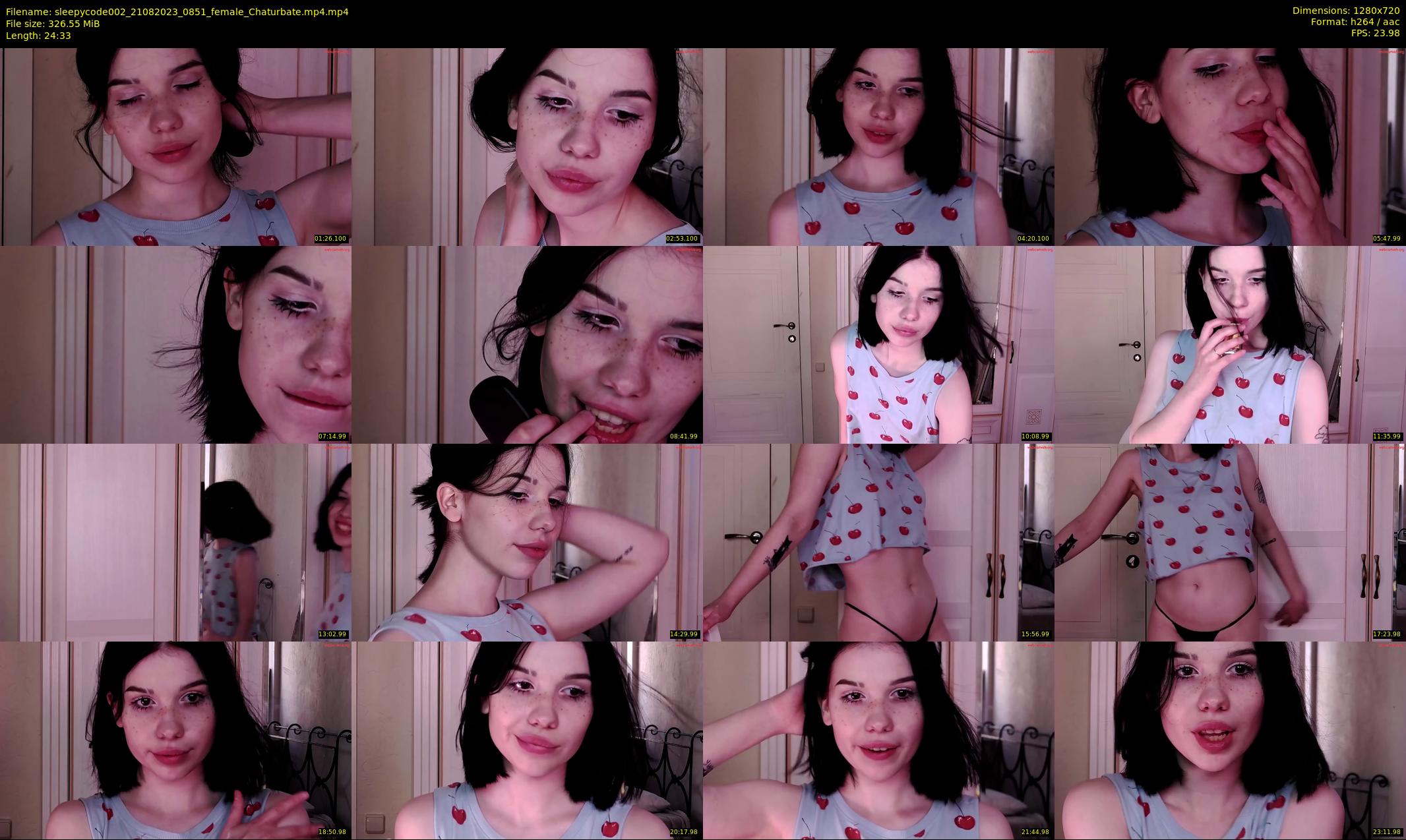 sleepycode002 — Chaturbate Female stripcam clip, Aug 21, 2023