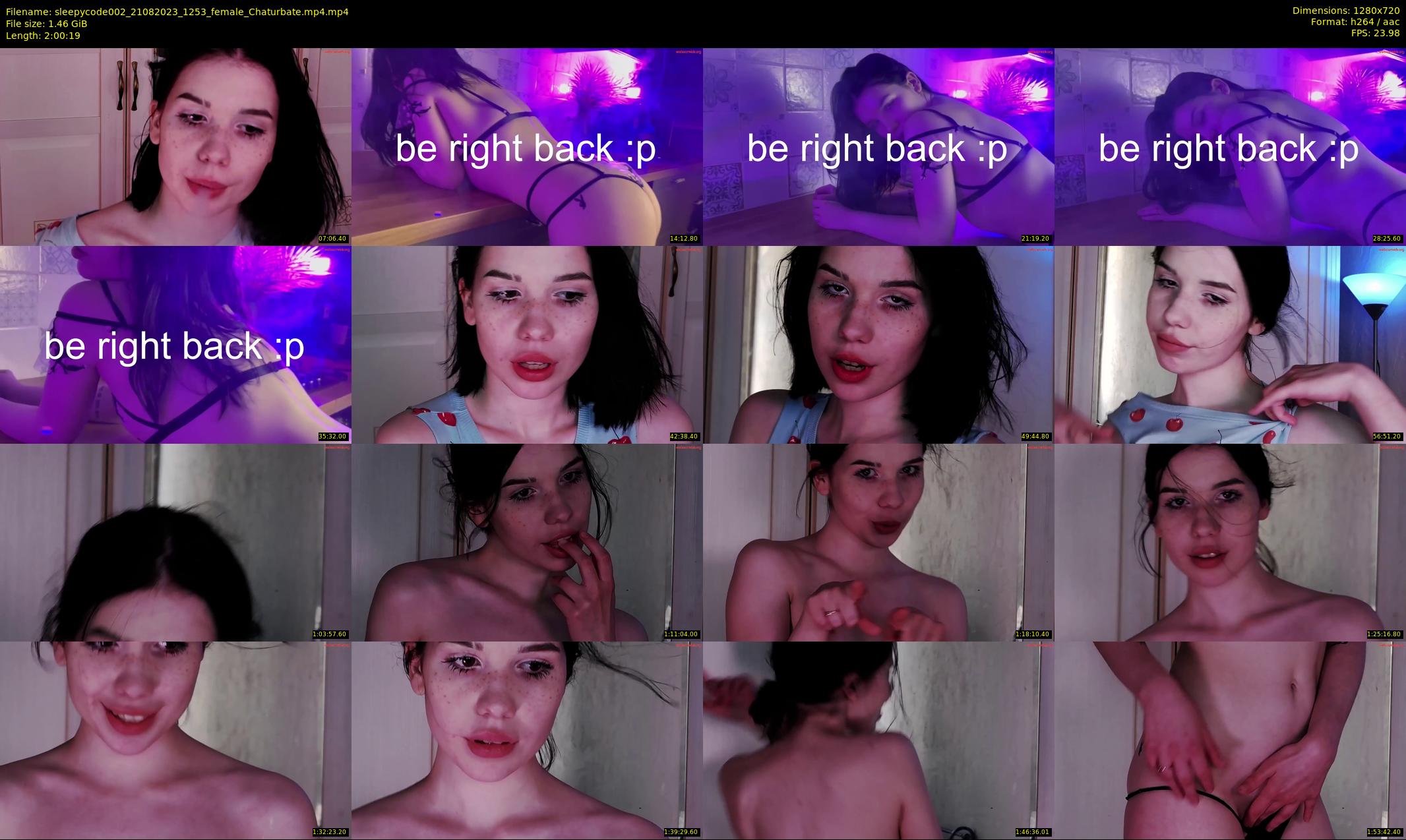 sleepycode002 — Chaturbate Female stripcam clip, Aug 21, 2023