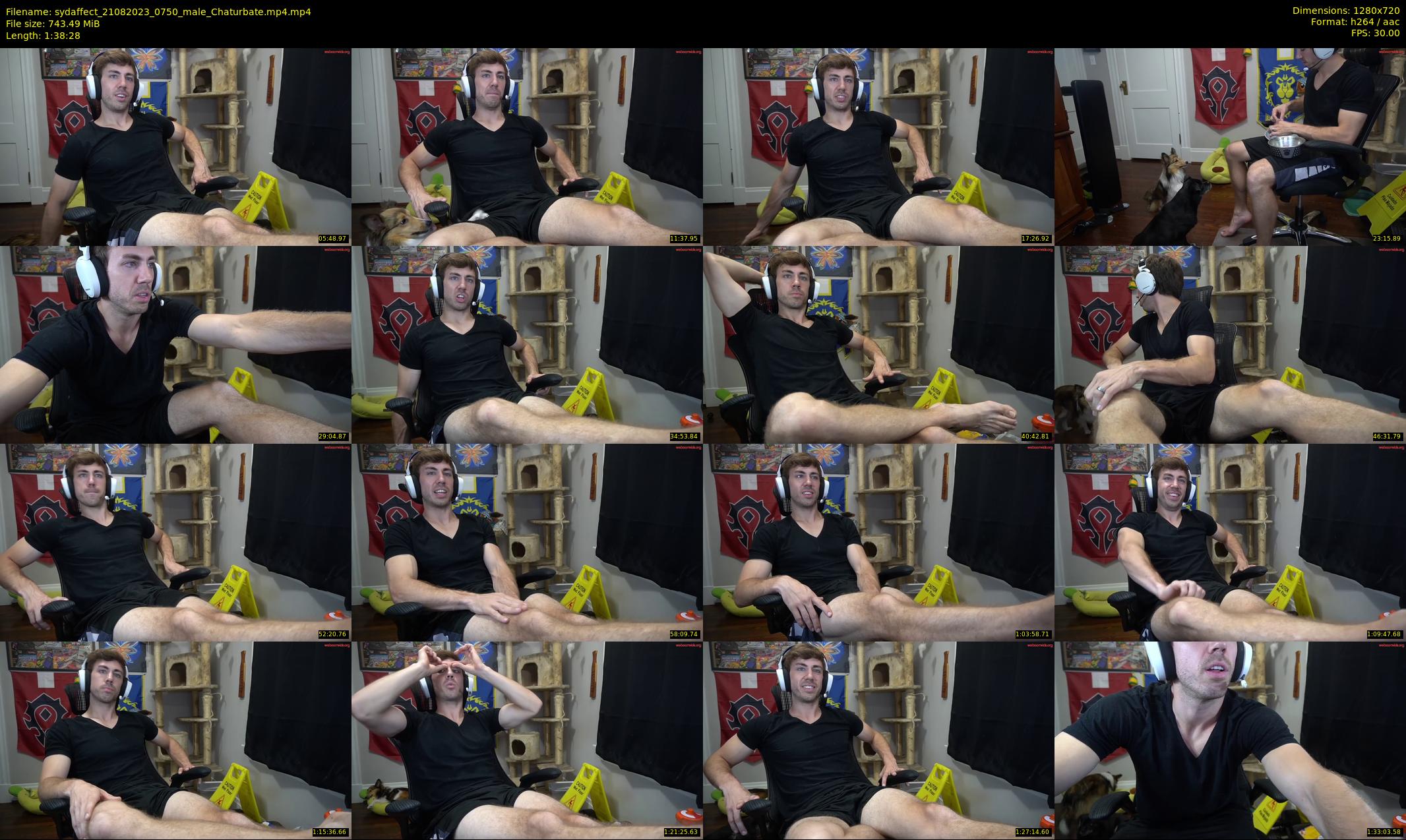 sydaffect — Chaturbate Male stripcam clip, Aug 21, 2023