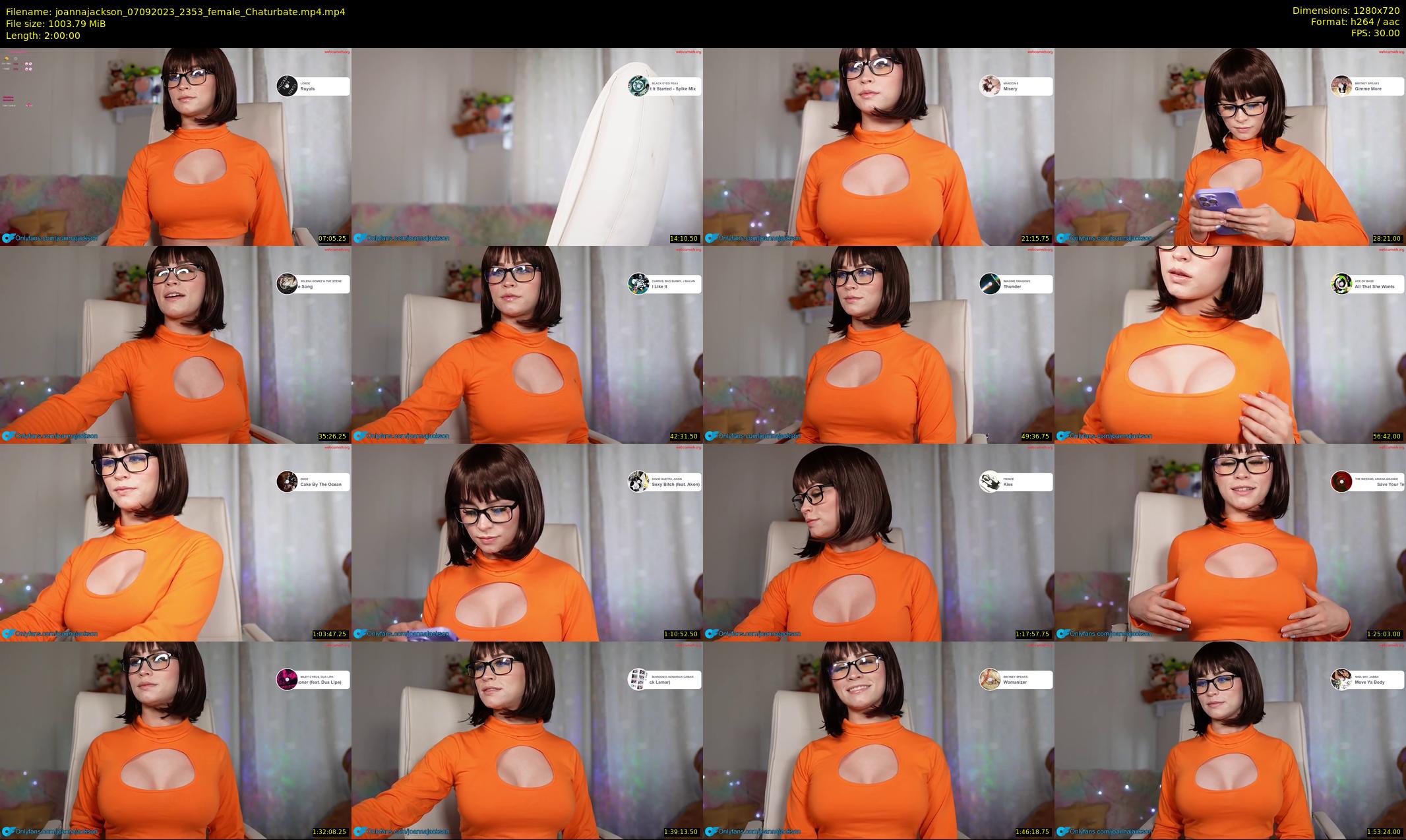 joannajackson — Chaturbate Female stripcam clip, Sep 7, 2023