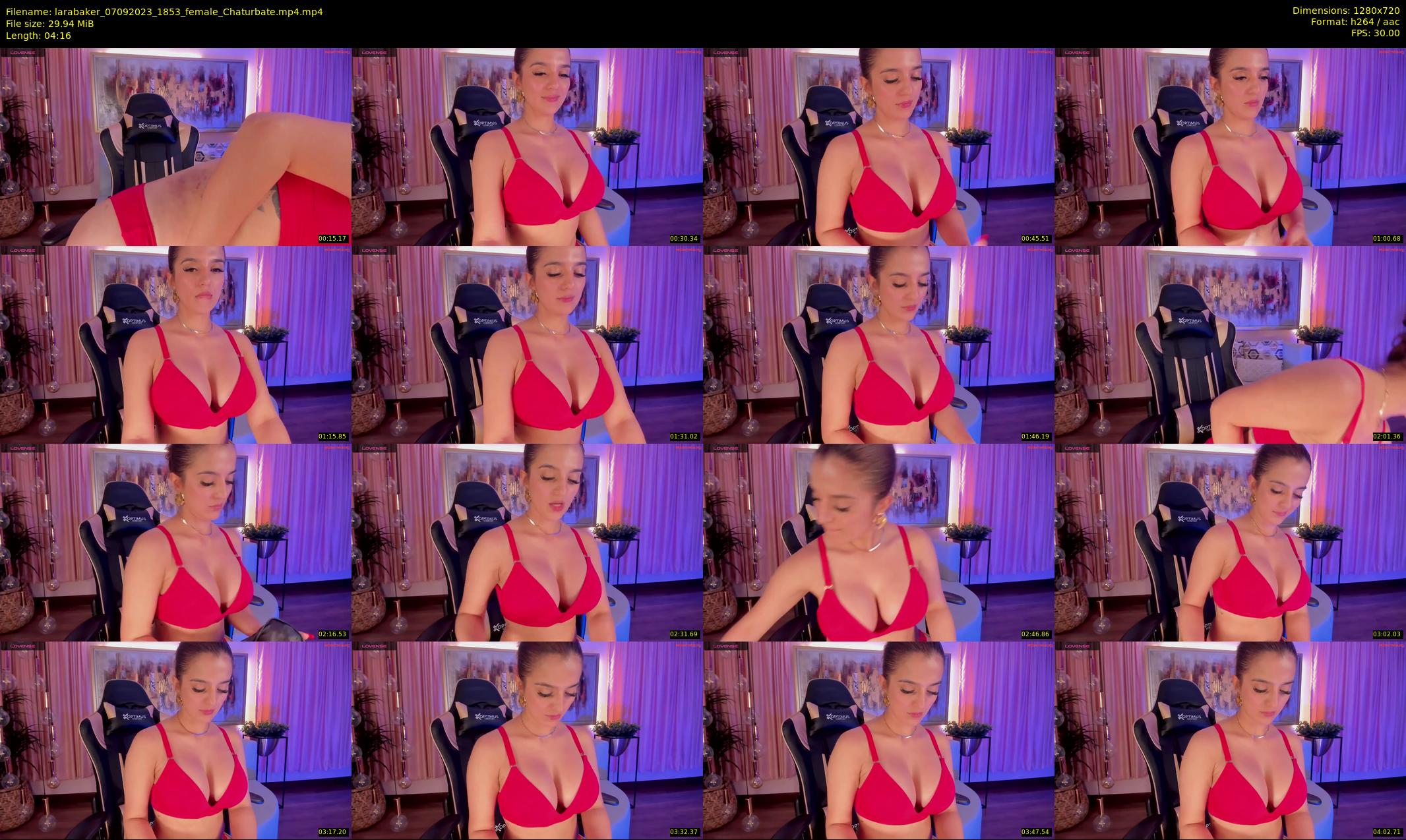 larabaker — Chaturbate Female stripcam clip, Sep 7, 2023