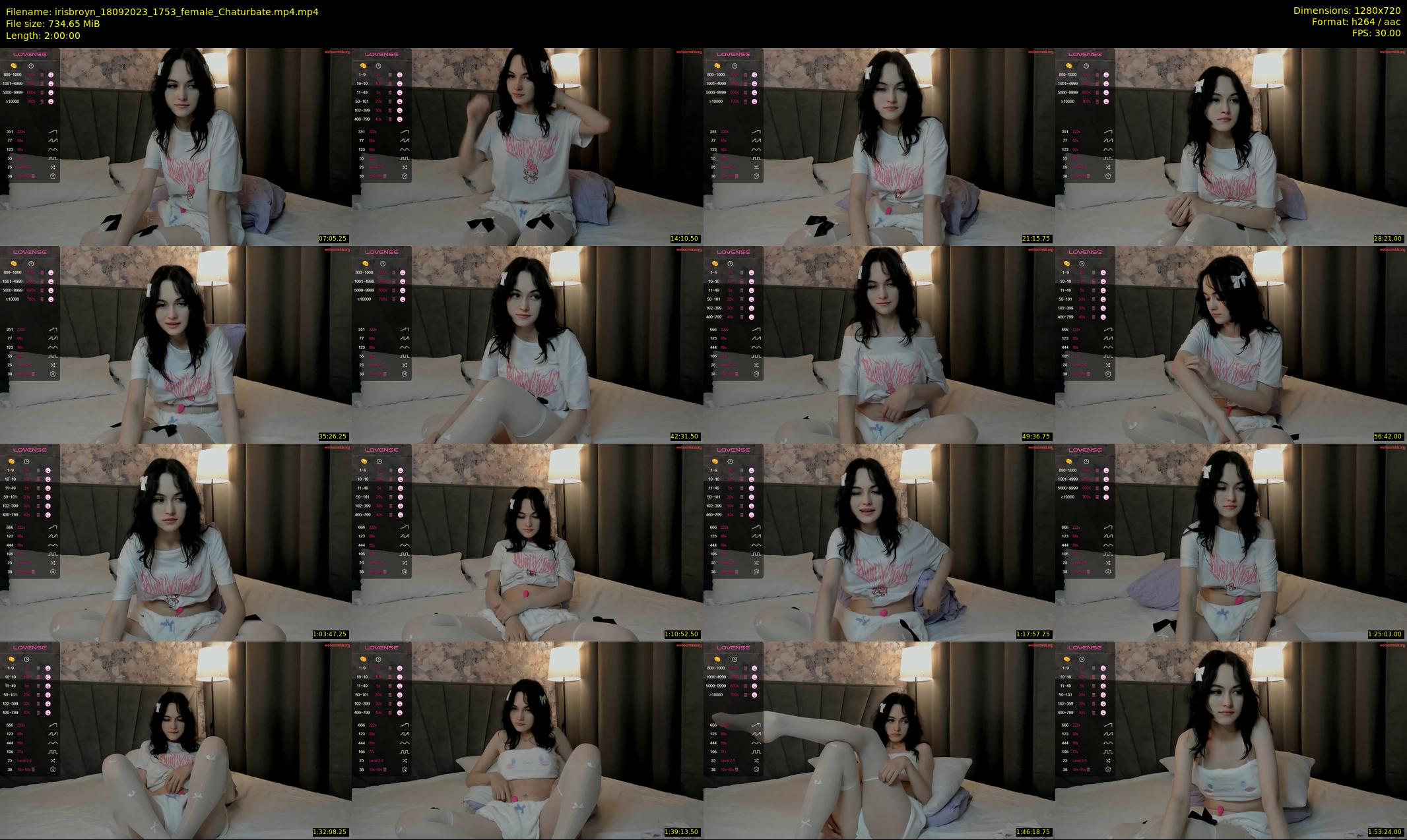irisbroyn — Chaturbate Female stripcam clip, Sep 18, 2023