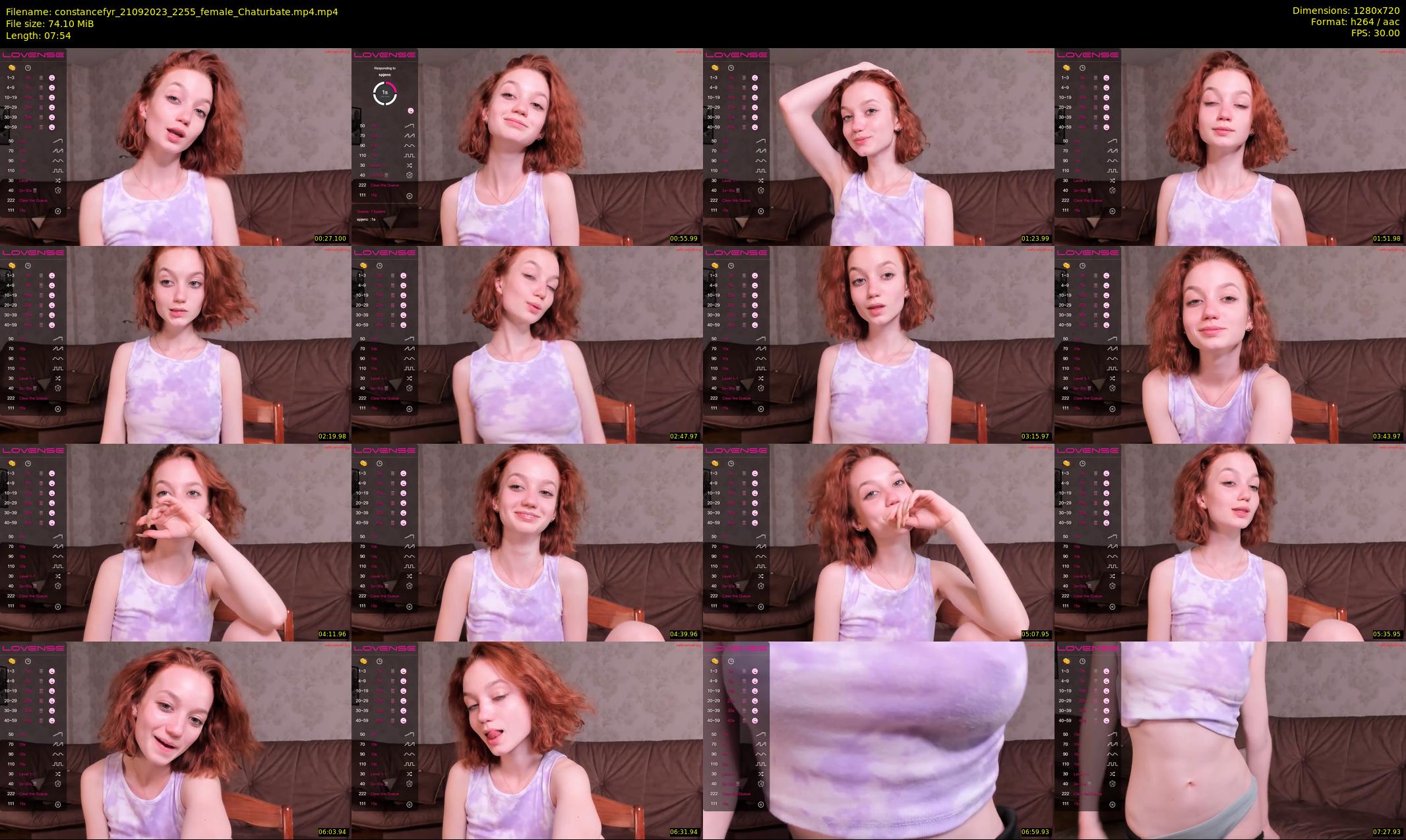 constancefyr — Chaturbate Female stripcam clip, Sep 21, 2023