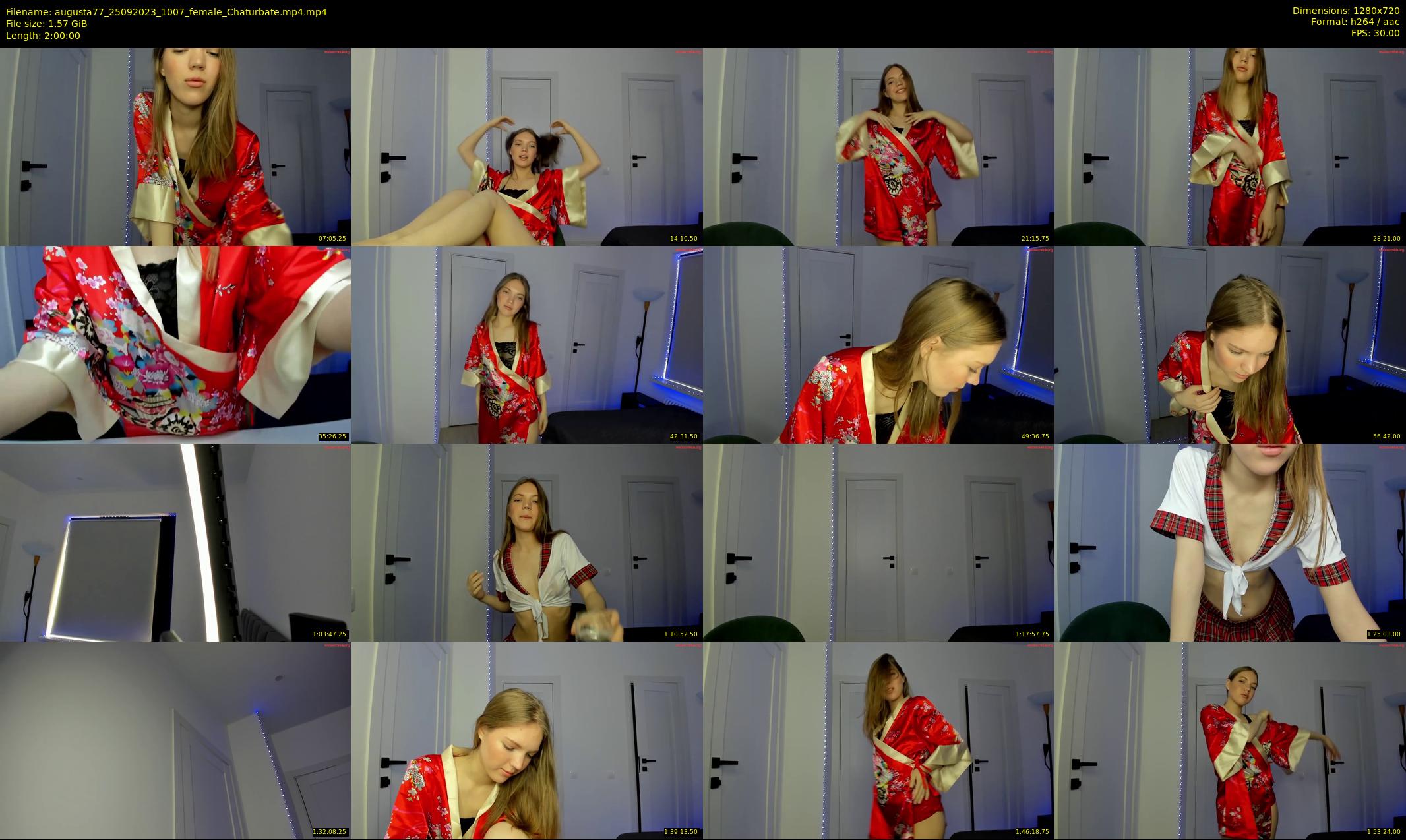 augusta77 — Chaturbate Female stripcam clip, Sep 25, 2023