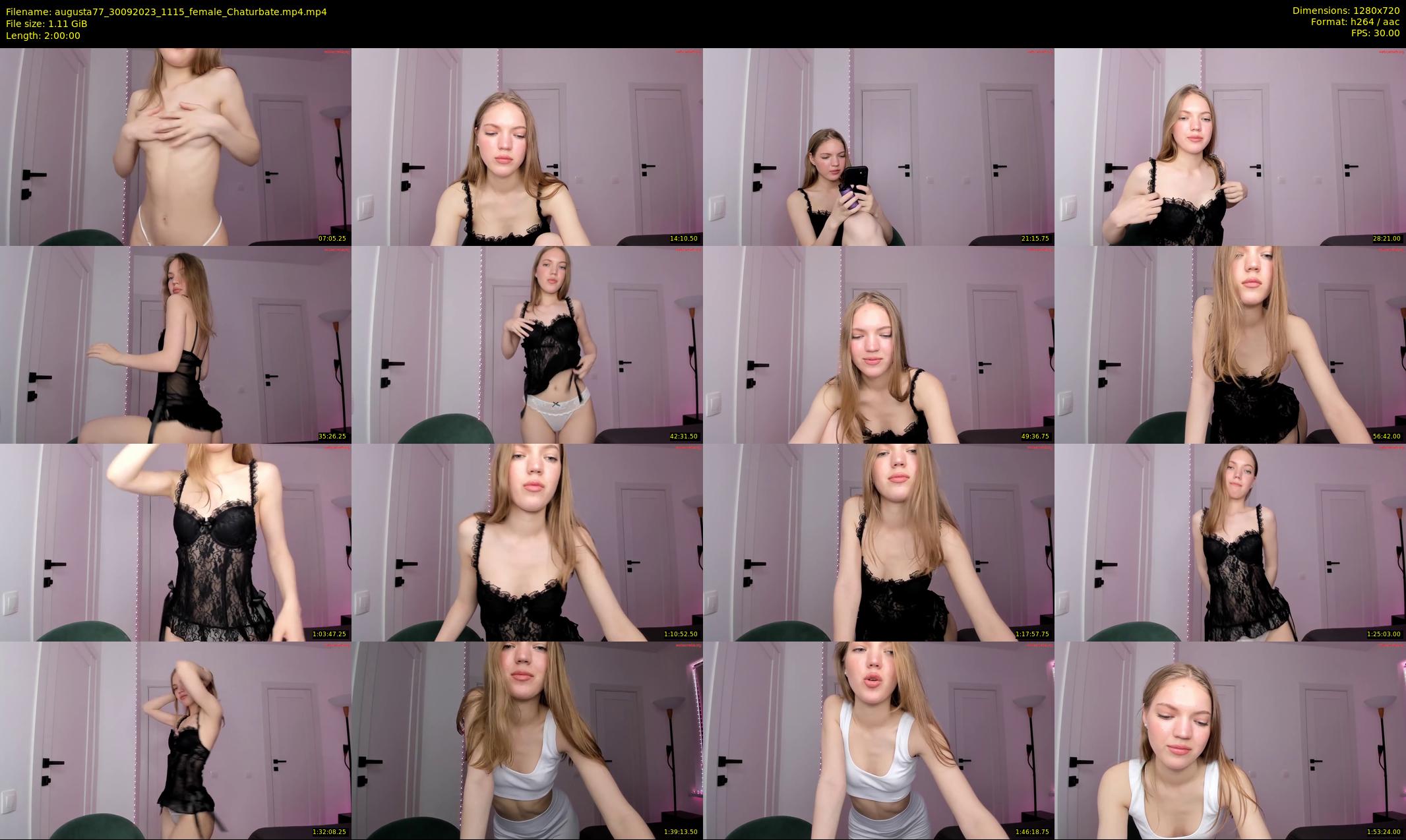 augusta77 — Chaturbate Female stripcam clip, Sep 30, 2023