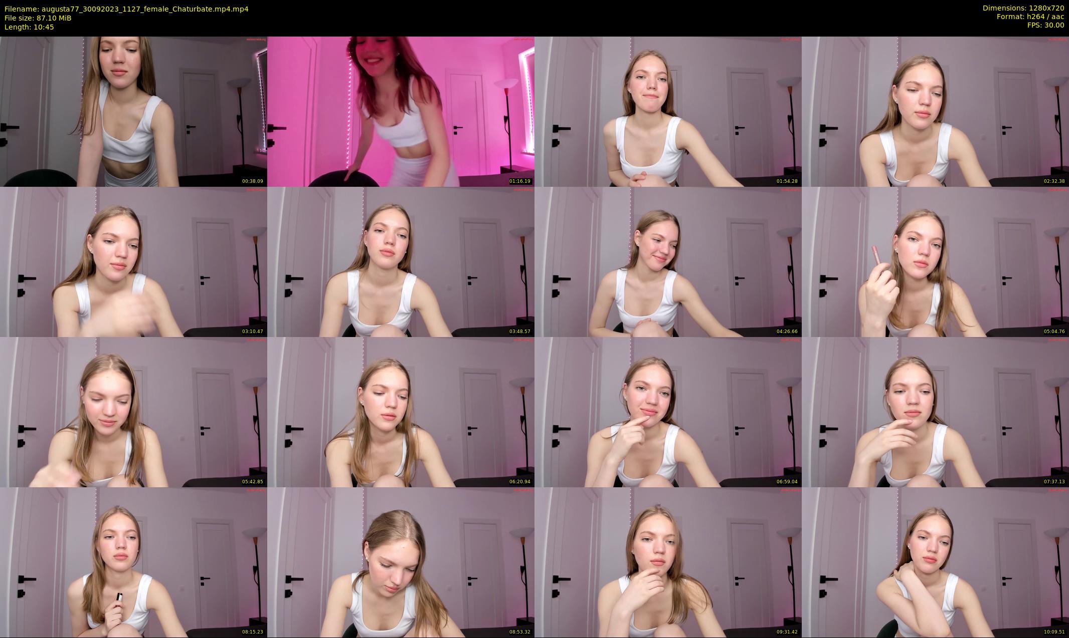 augusta77 — Chaturbate Female stripcam clip, Sep 30, 2023