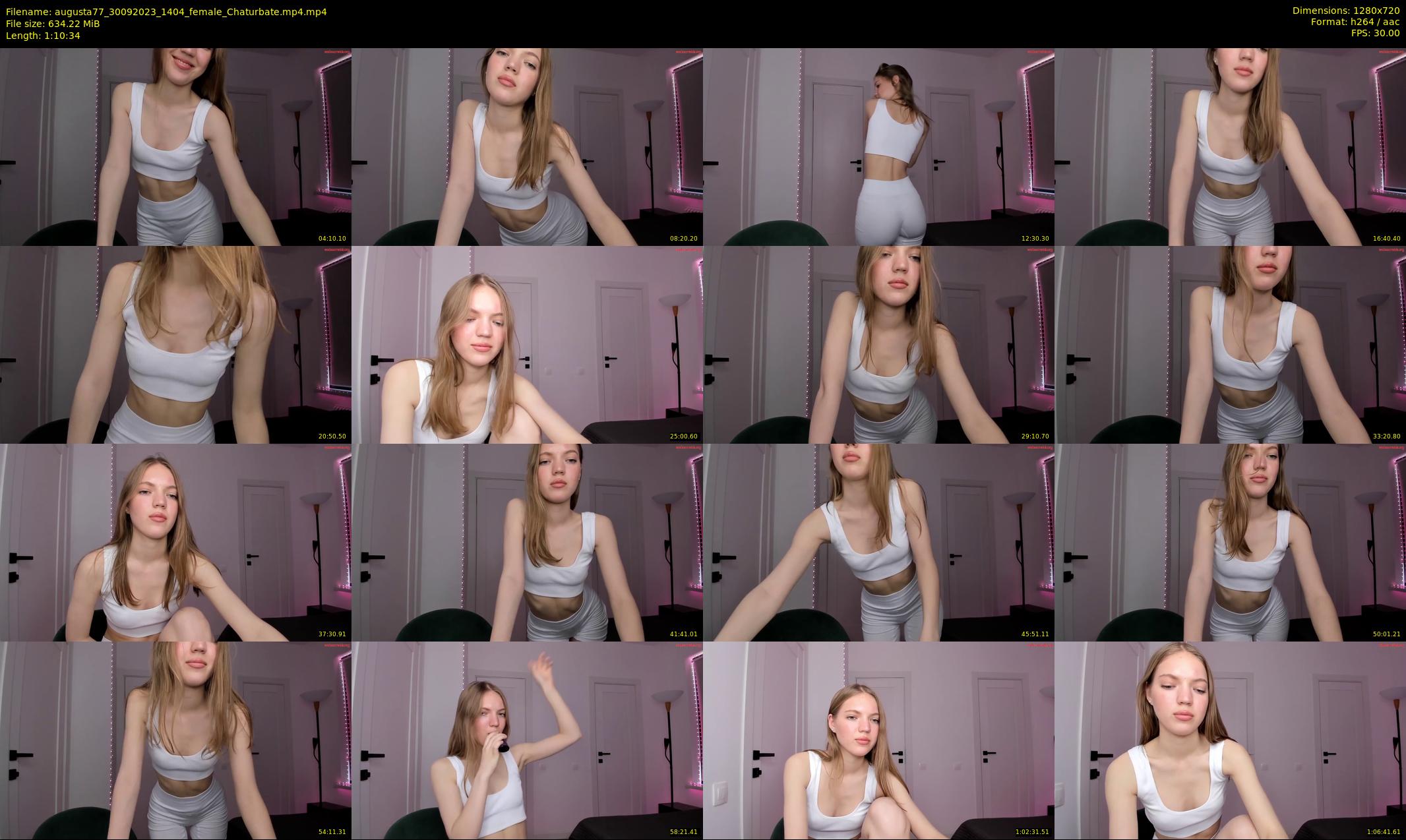 augusta77 — Chaturbate Female stripcam clip, Sep 30, 2023