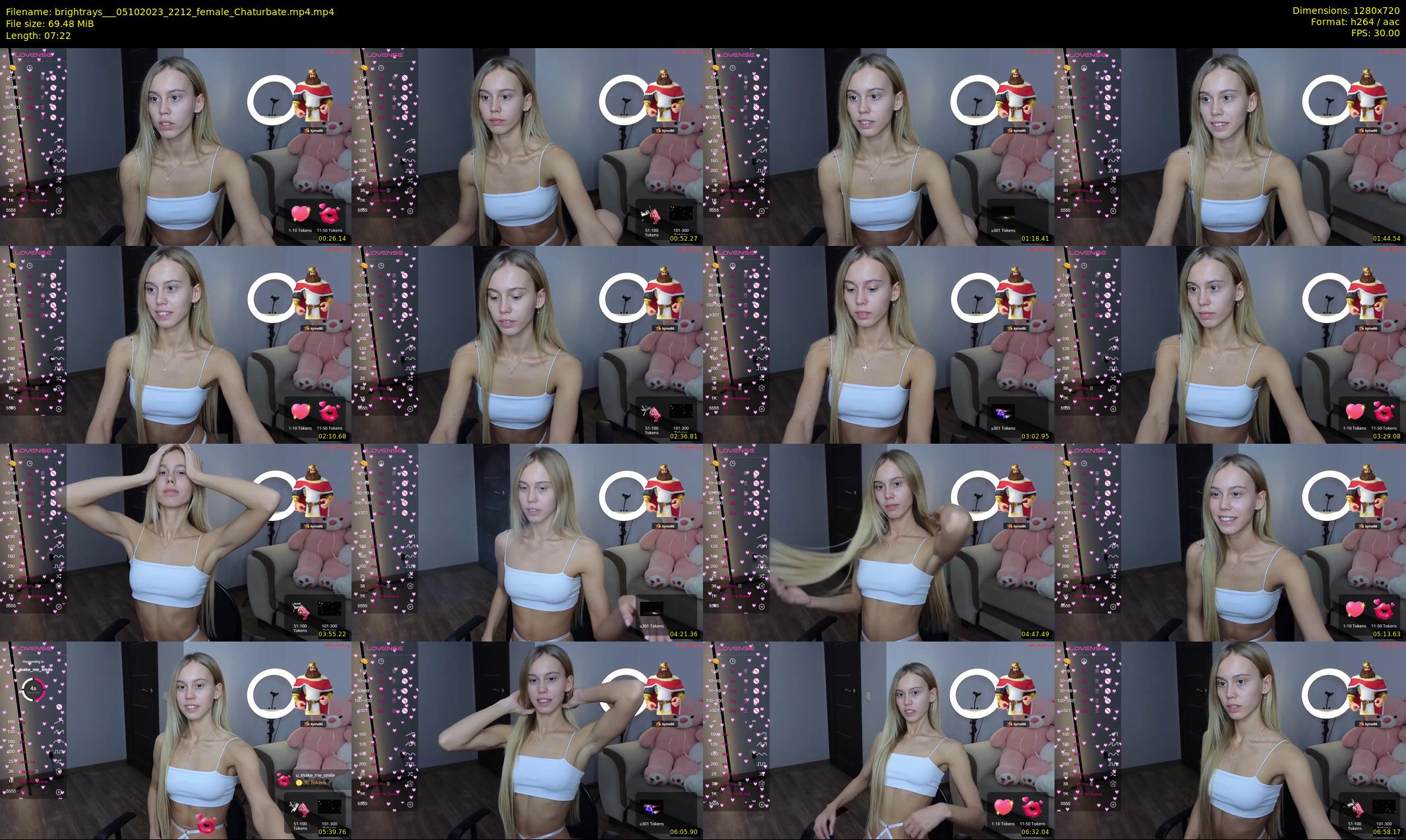 brightrays__ — Chaturbate Female stripcam clip, Oct 5, 2023