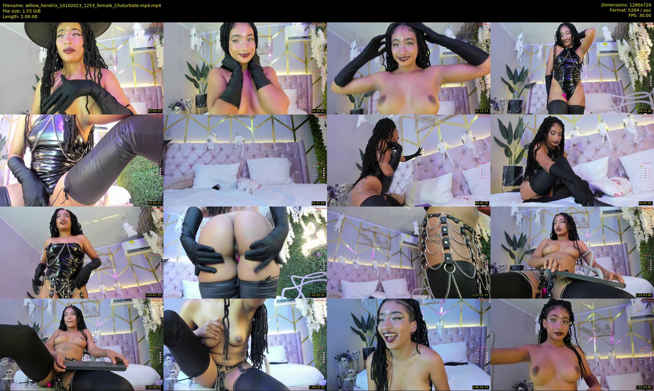 willow_hendrix — Chaturbate Female stripcam clip, Oct 10, 2023