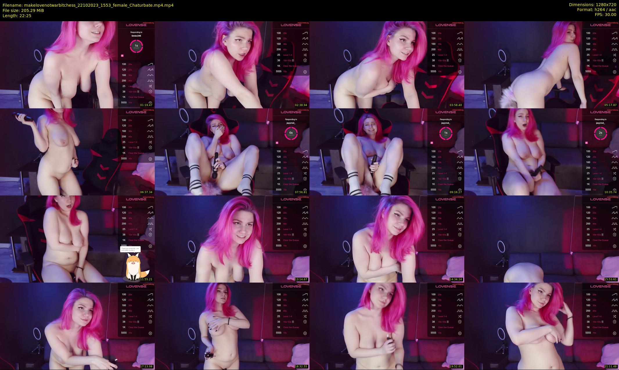 makelovenotwarbitchess — Chaturbate Couple stripcam clip, Oct 22, 2023