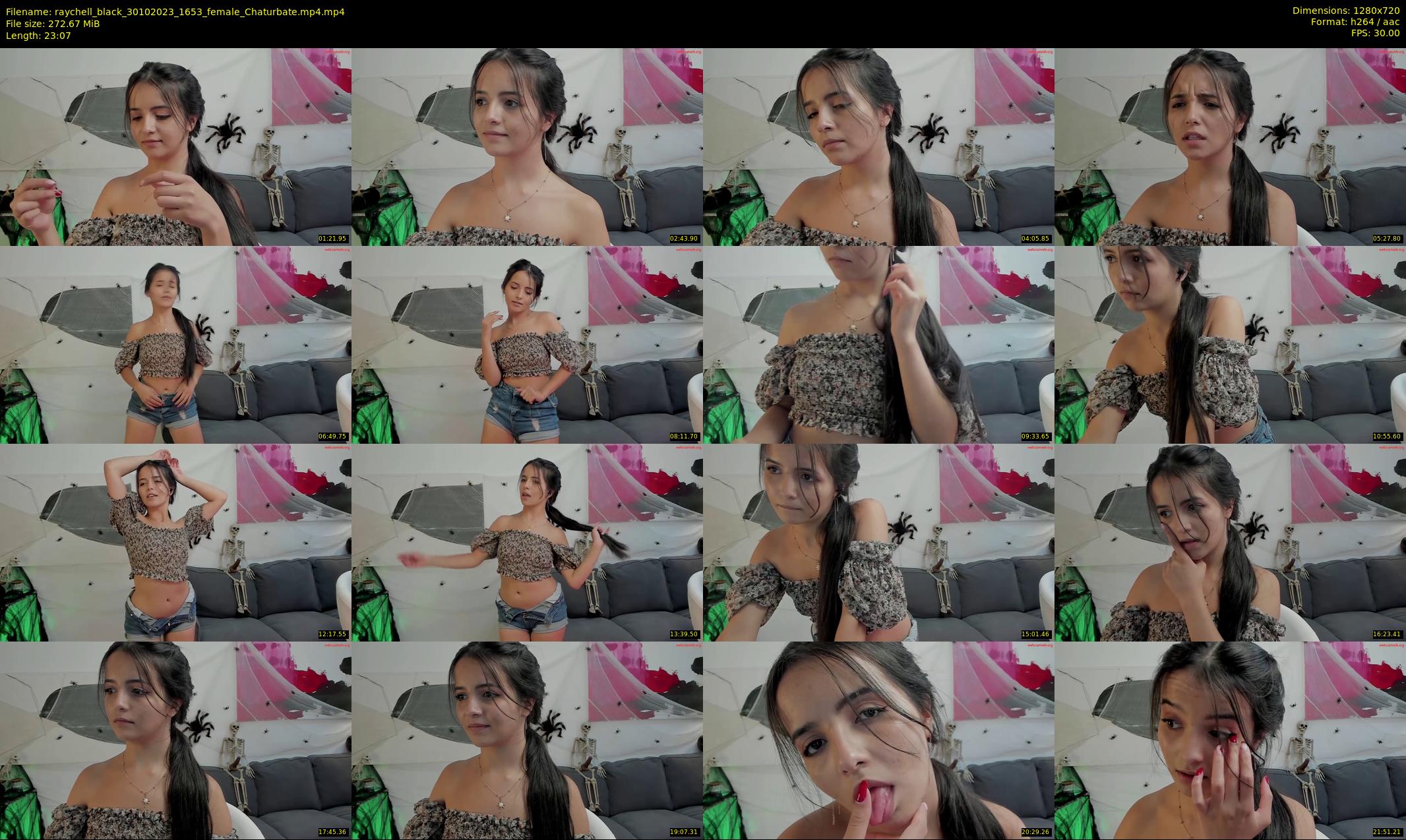 raychell_black — Chaturbate Female stripcam clip, Oct 30, 2023