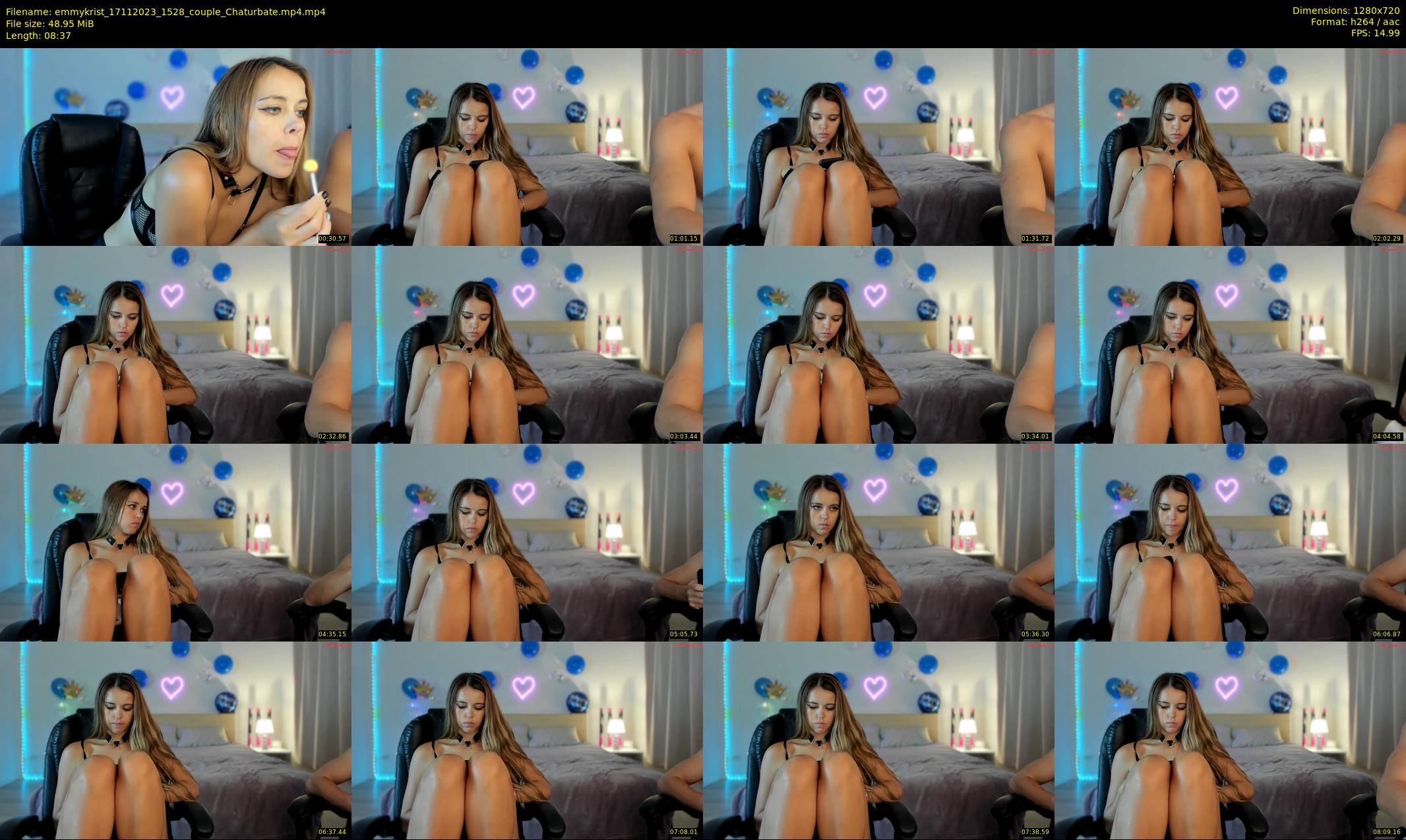 emmykrist — Chaturbate Couple stripcam clip, Nov 17, 2023