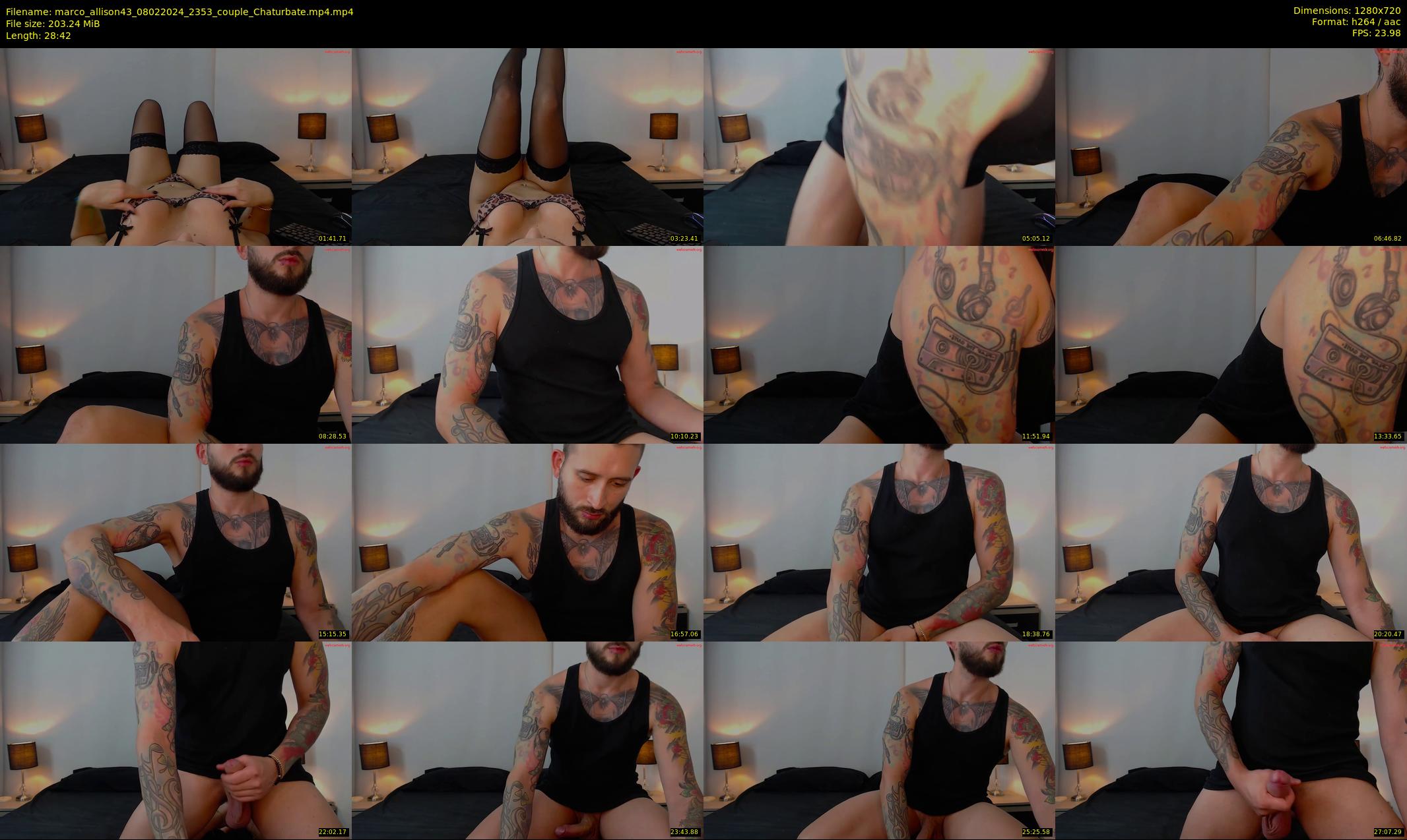 marco_allison43 — Chaturbate Couple stripcam clip, Feb 8, 2024
