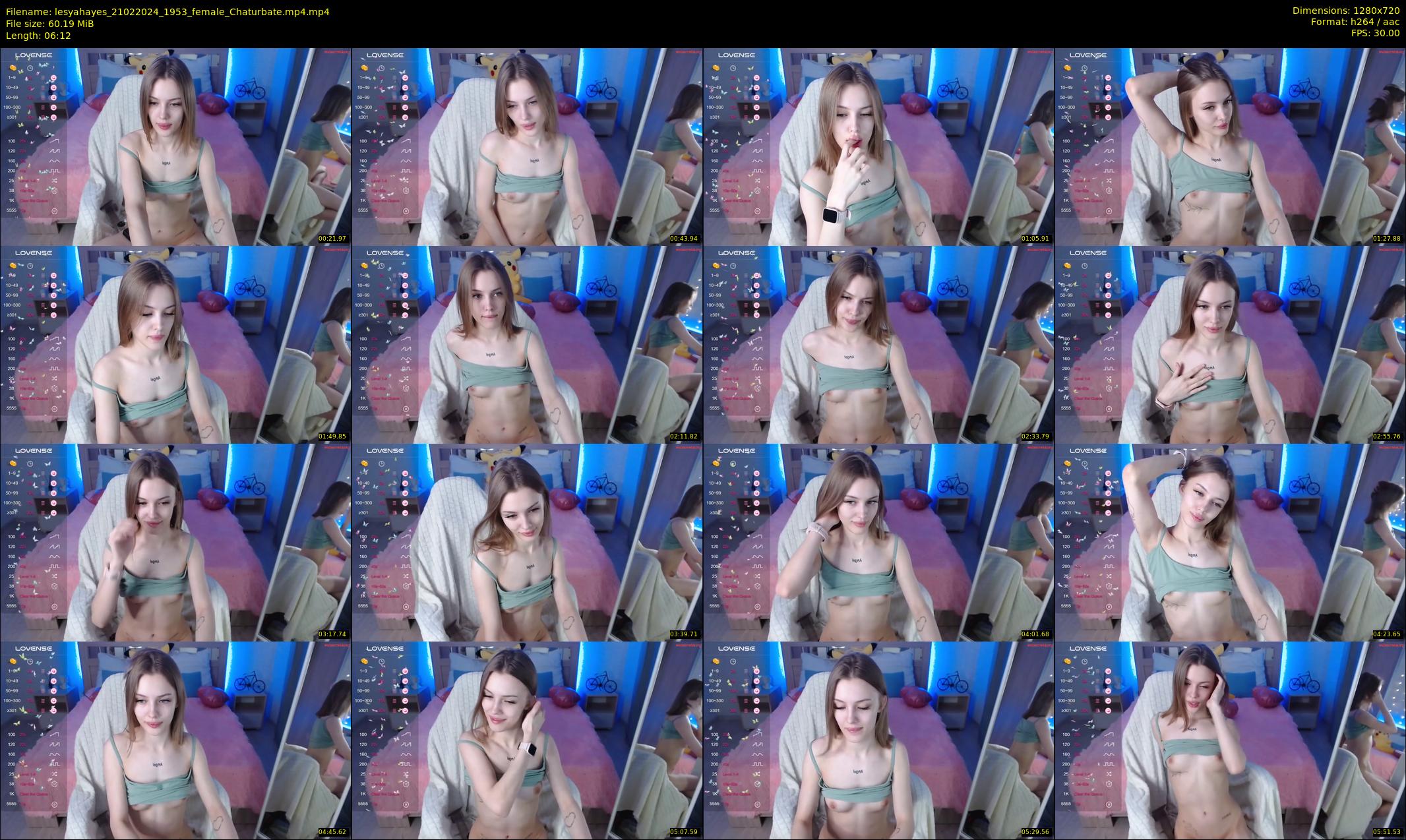lesyahayes — Chaturbate Female stripcam clip, Feb 21, 2024