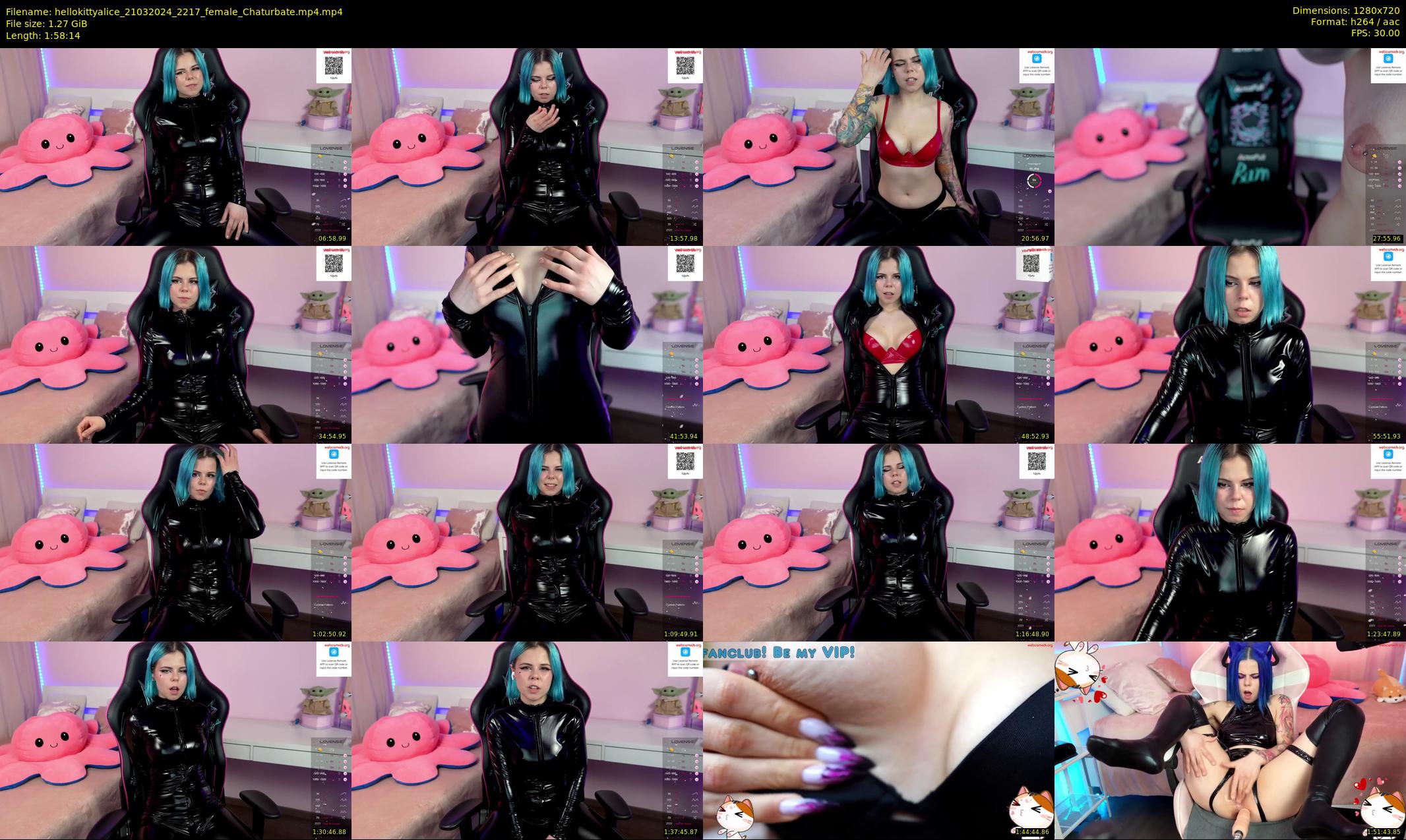 hellokittyalice — Chaturbate Female stripcam clip, Mar 21, 2024