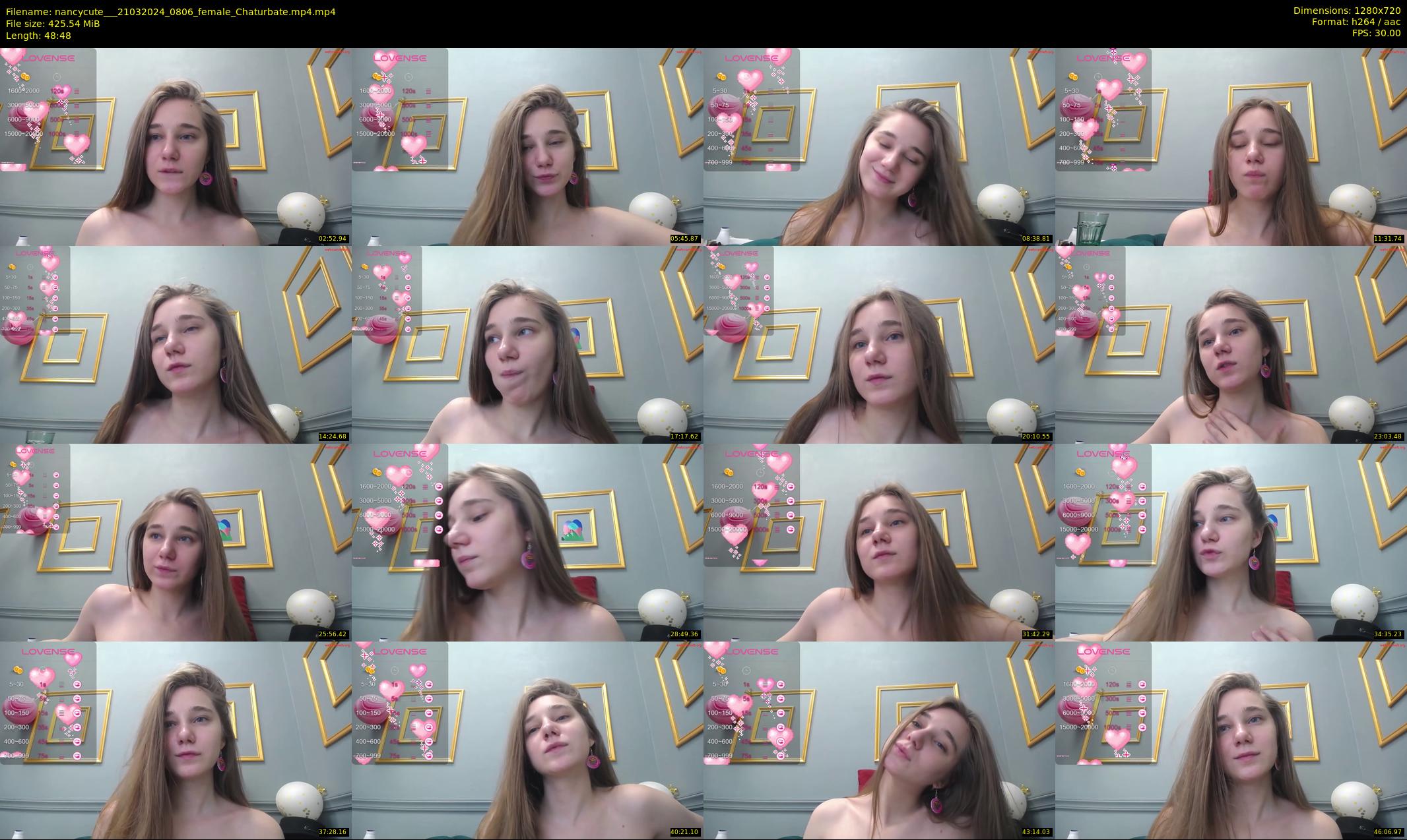 nancycute__ — Chaturbate Female stripcam clip, Mar 21, 2024