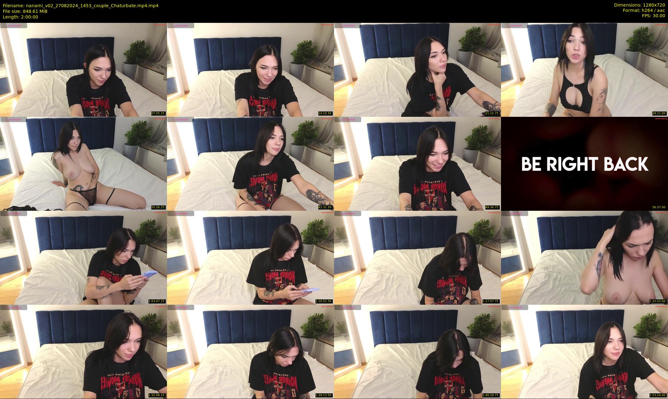 nanami_v02 — Chaturbate Couple stripcam clip, Aug 27, 2024