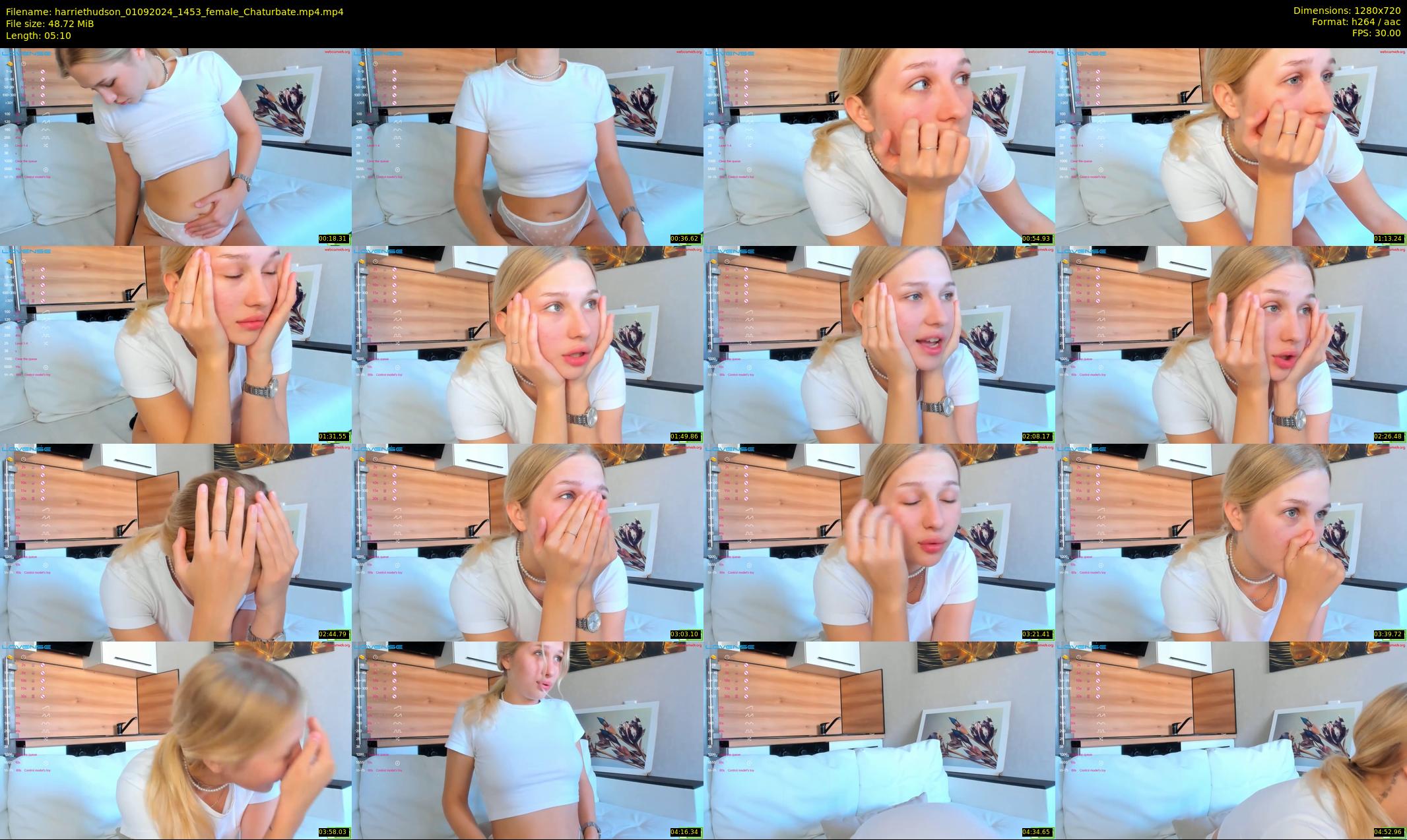 harriethudson — Chaturbate Female stripcam clip, Sep 1, 2024