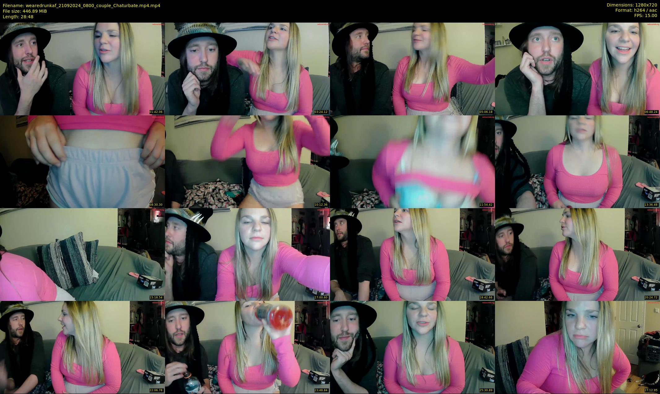 wearedrunkaf — Chaturbate Couple stripcam clip, Sep 21, 2024