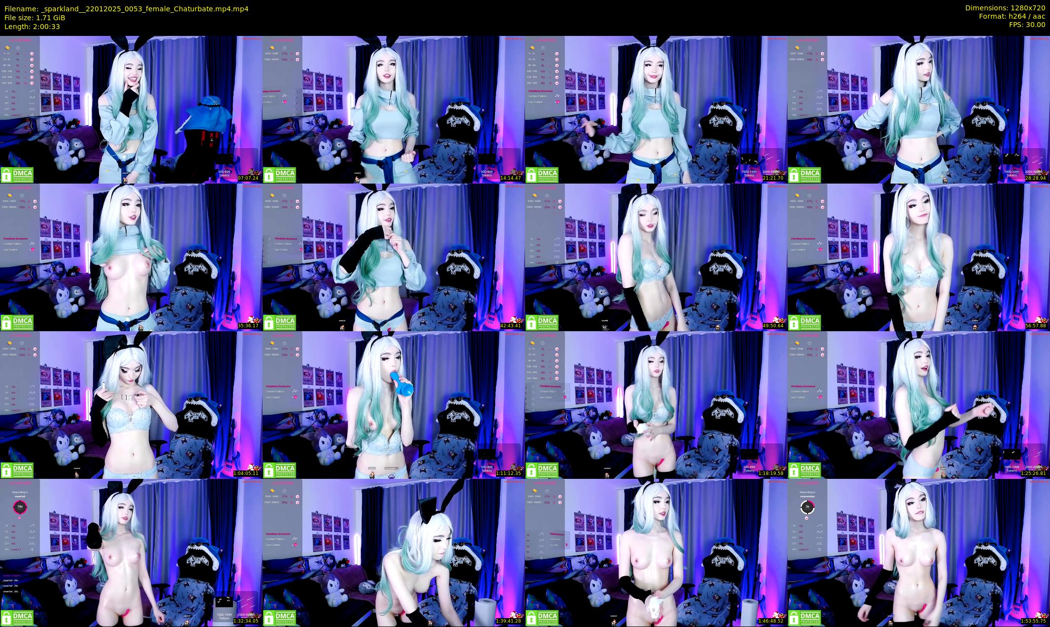 _sparkland_ — Chaturbate Female stripcam clip, Jan 21, 2025