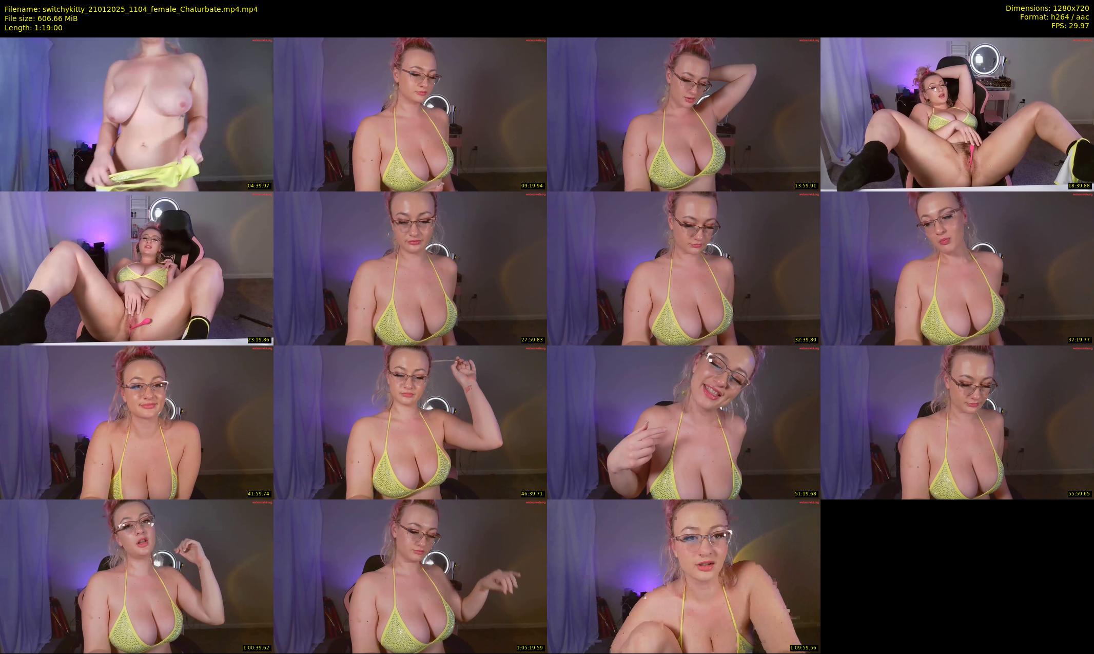 switchykitty — Chaturbate Female stripcam clip, Jan 21, 2025