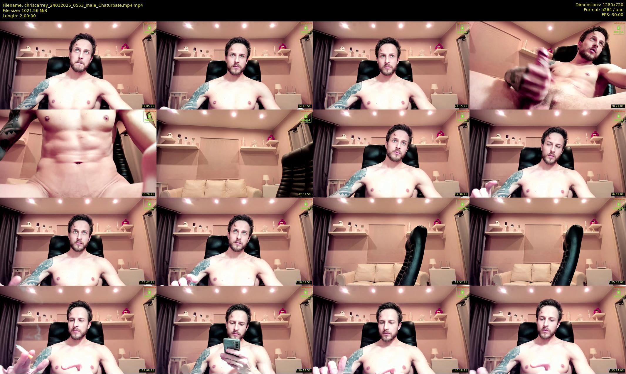 chriscarrey — Chaturbate Male stripcam clip, Jan 28, 2025