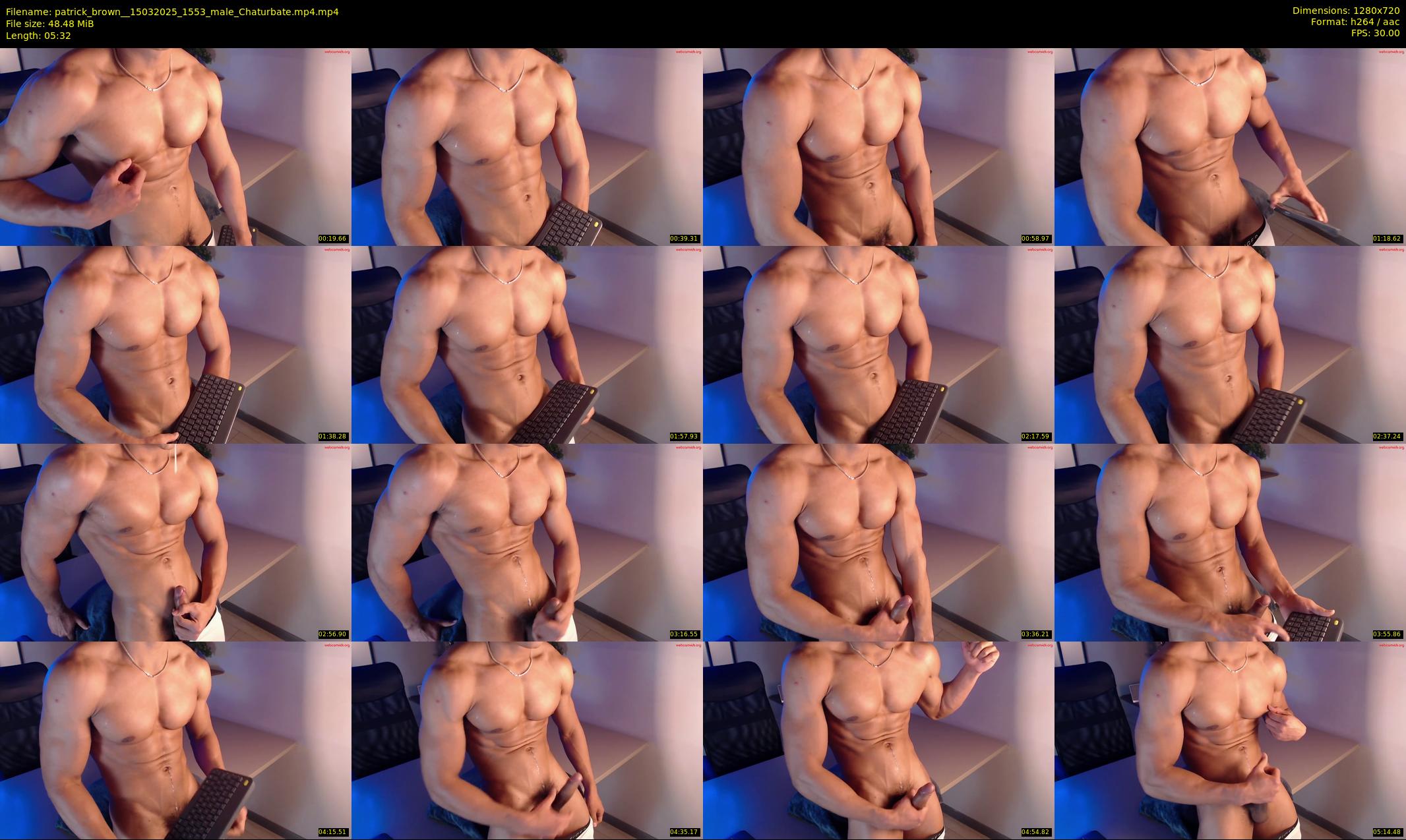 patrick_brown_ — Chaturbate Male stripcam clip, Mar 15, 2025