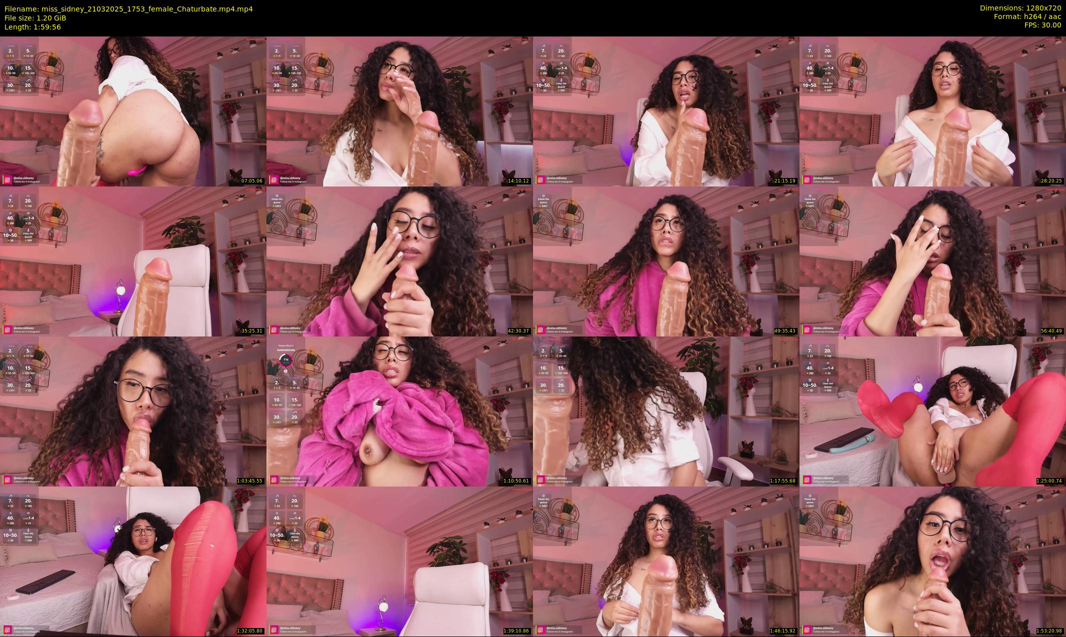 miss_sidney — Chaturbate Female stripcam clip, Mar 21, 2025