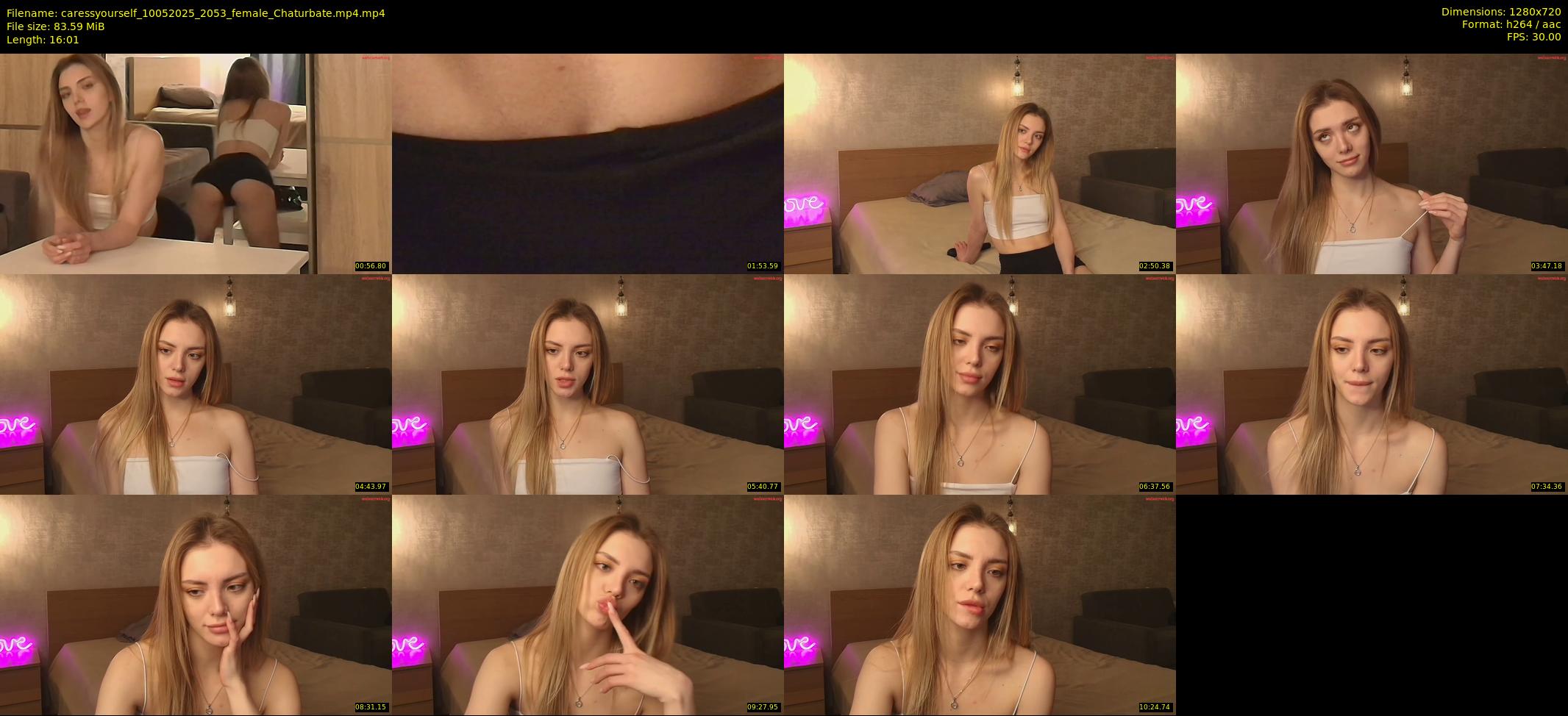 caressyourself — Chaturbate Female stripcam clip, May 10, 2025