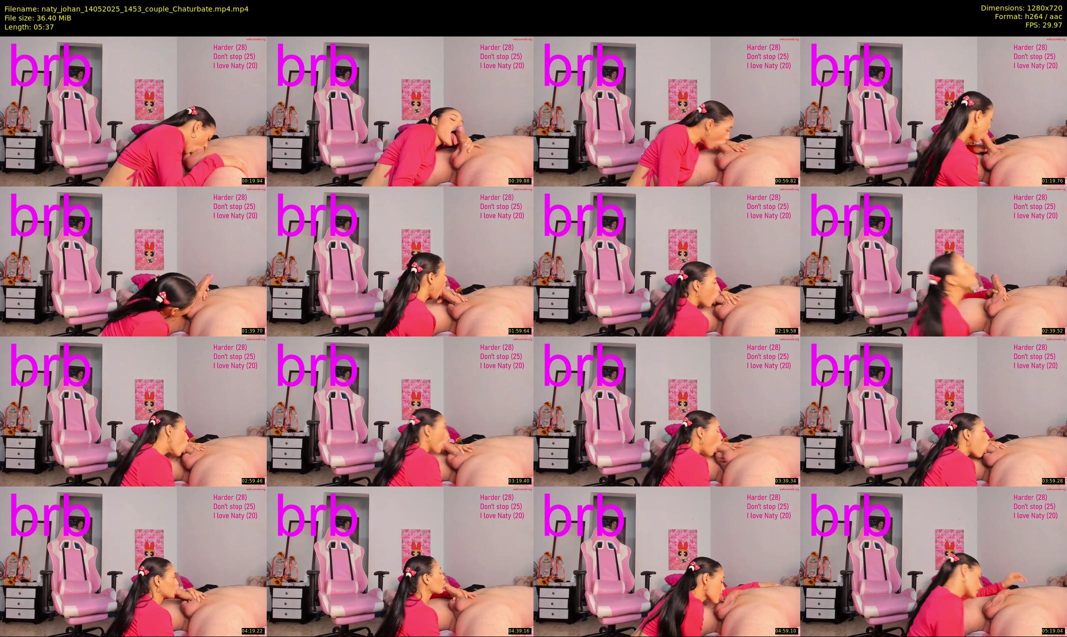 naty_johan — Chaturbate Couple stripcam clip, May 14, 2025