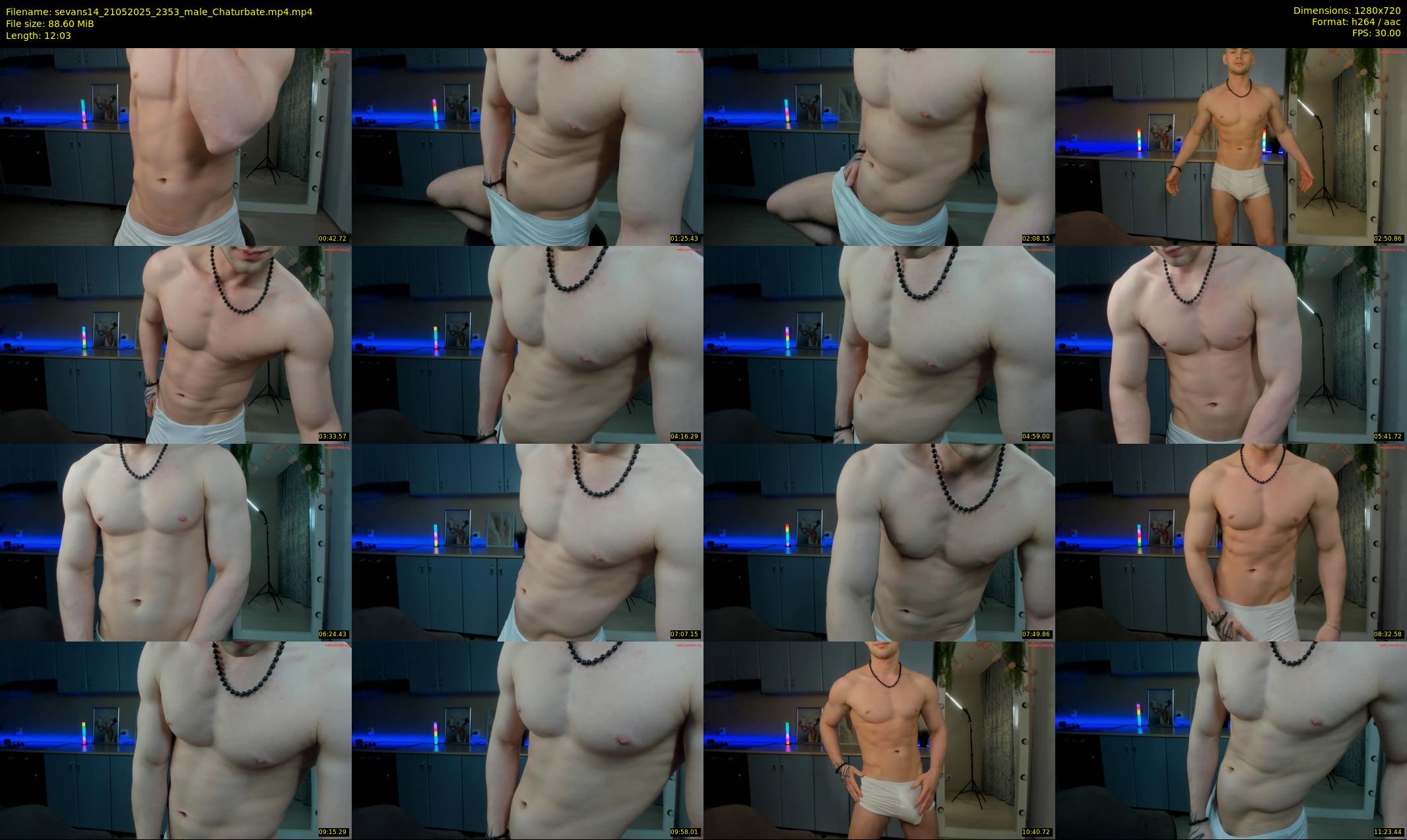 sevans14 — Chaturbate Male stripcam clip, May 21, 2025