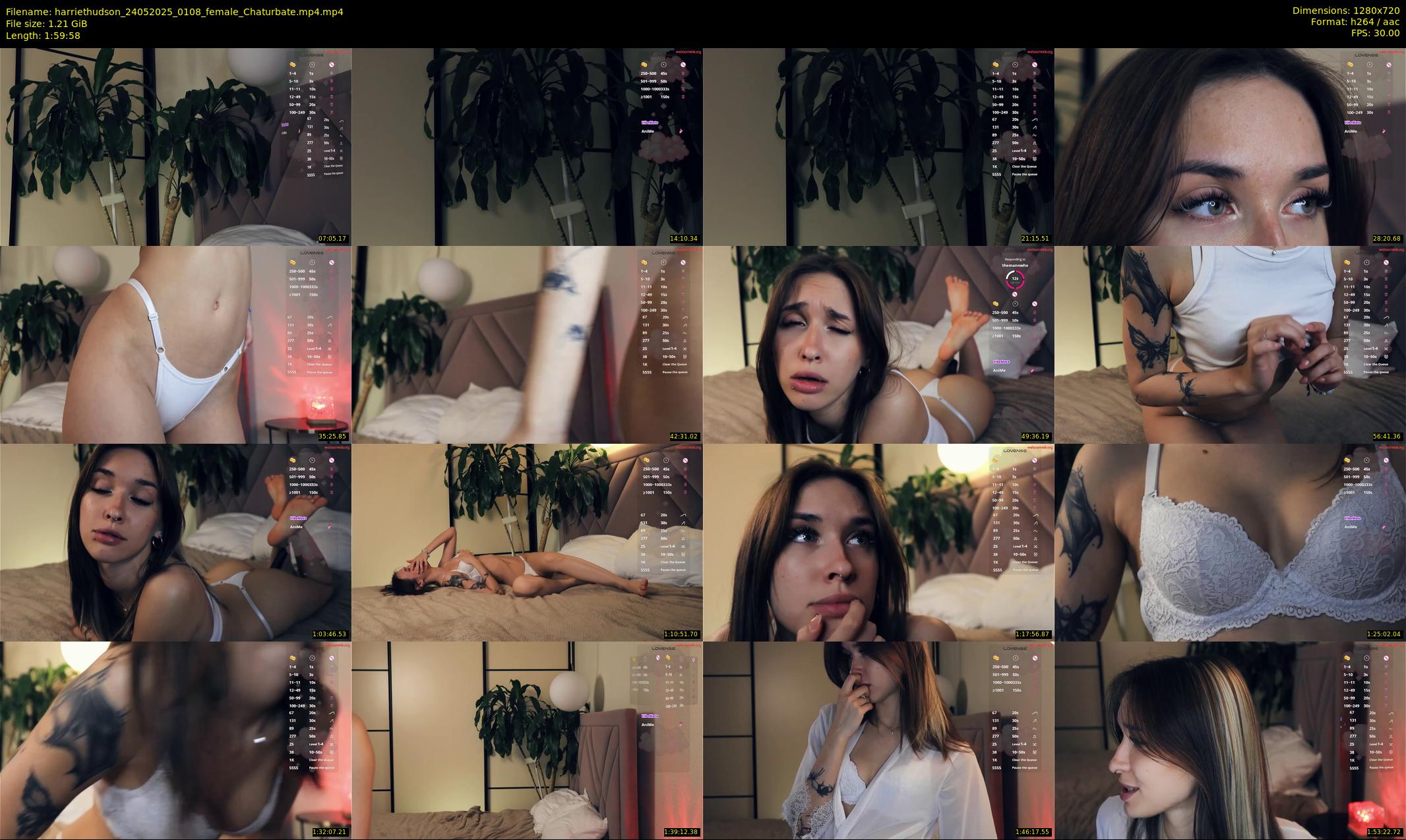harriethudson — Chaturbate Female stripcam clip, May 23, 2025