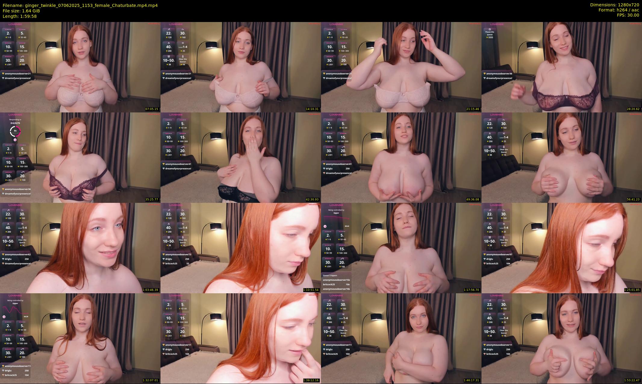 ginger_twinkle — Chaturbate Female stripcam clip, Jun 7, 2025