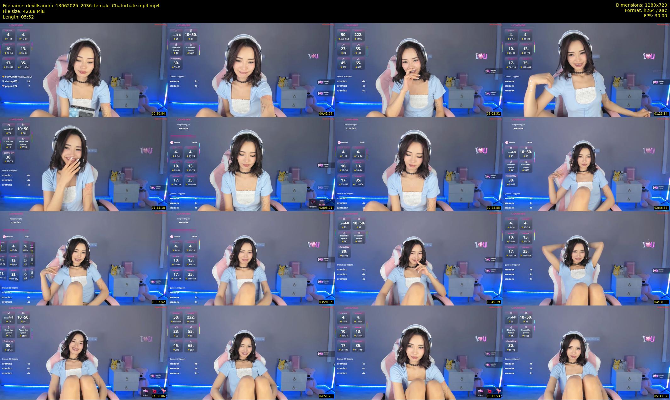 devillsandra — Chaturbate Female stripcam clip, Jun 13, 2025