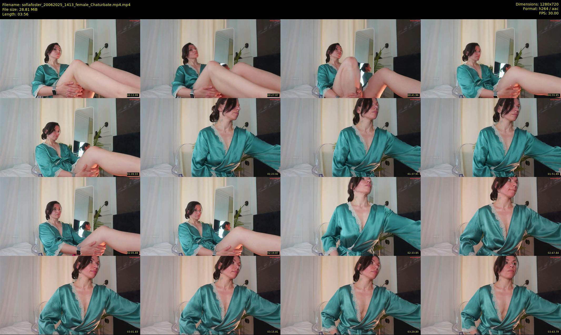 sofiafoster — Chaturbate Female stripcam clip, Jun 20, 2025