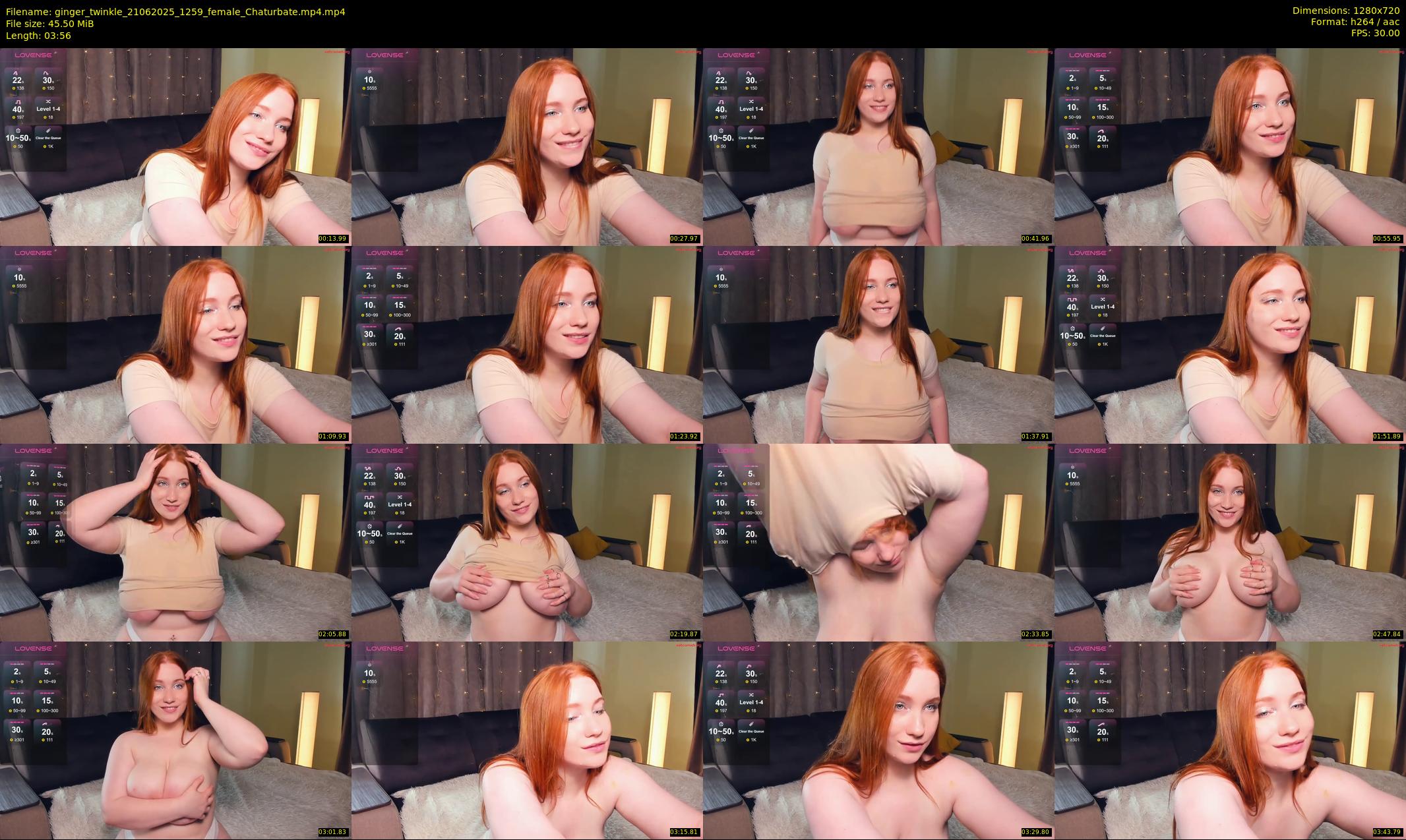 ginger_twinkle — Chaturbate Female stripcam clip, Jun 21, 2025