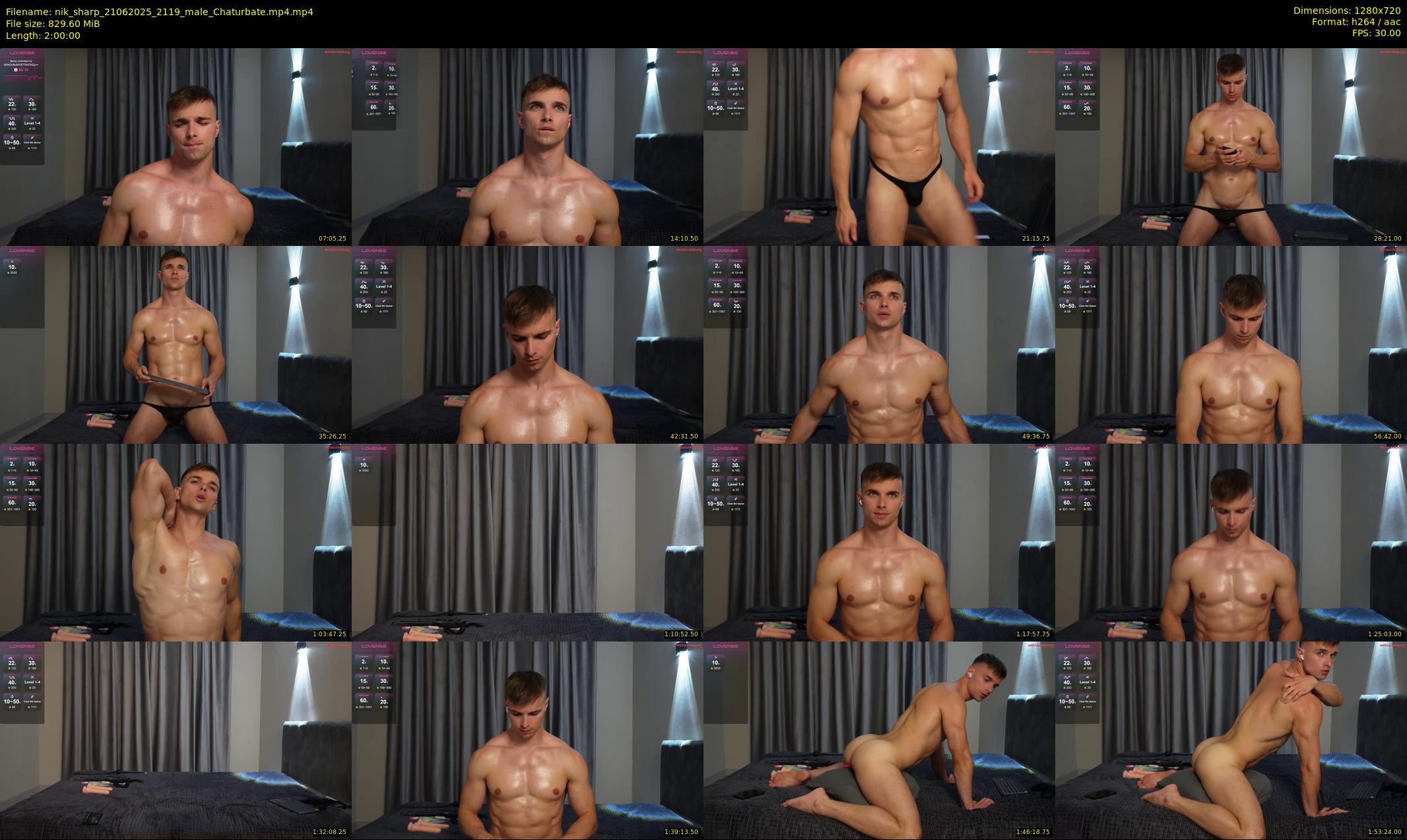 nik_sharp — Chaturbate Male stripcam clip, Jun 21, 2025