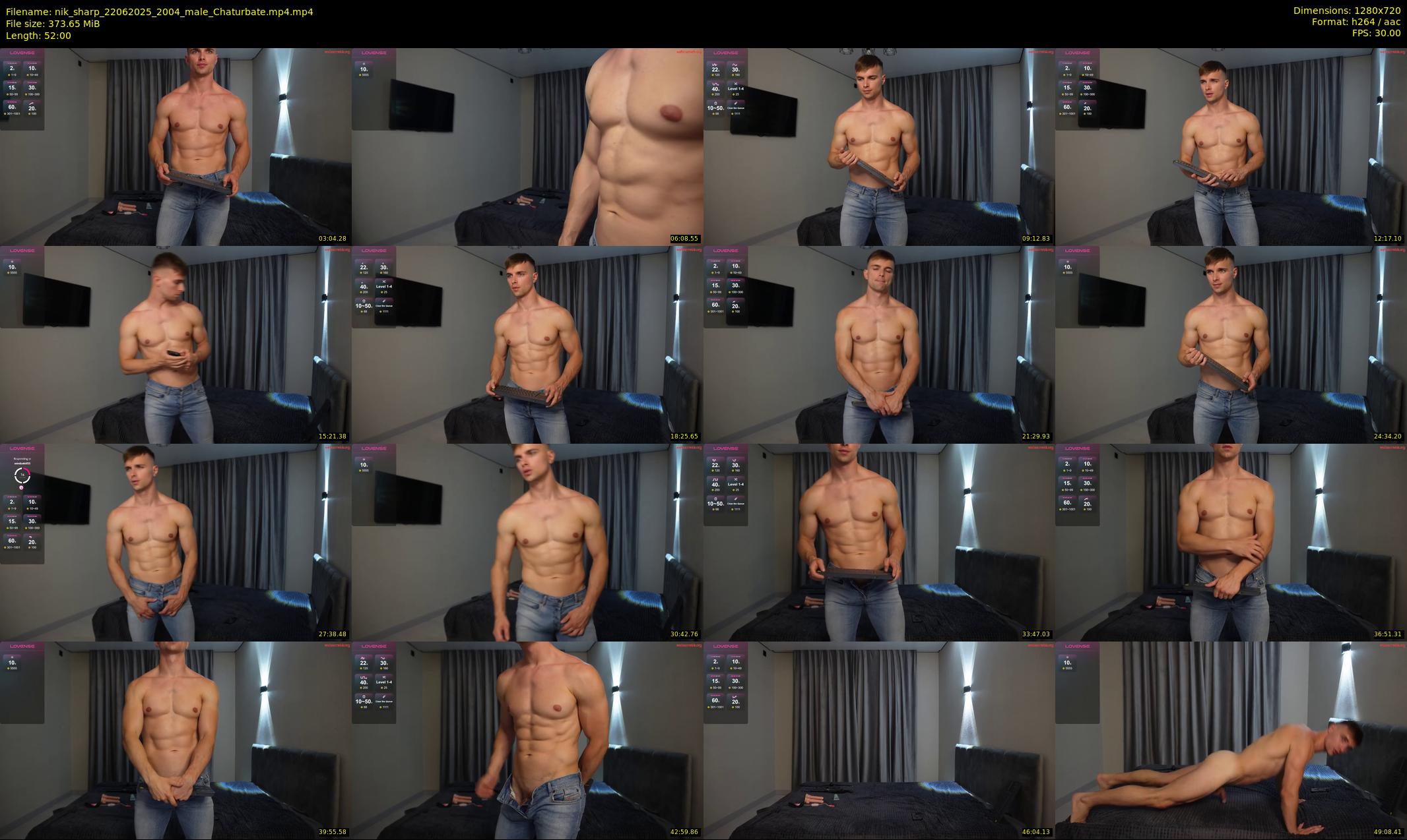nik_sharp — Chaturbate Male stripcam clip, Jun 22, 2025