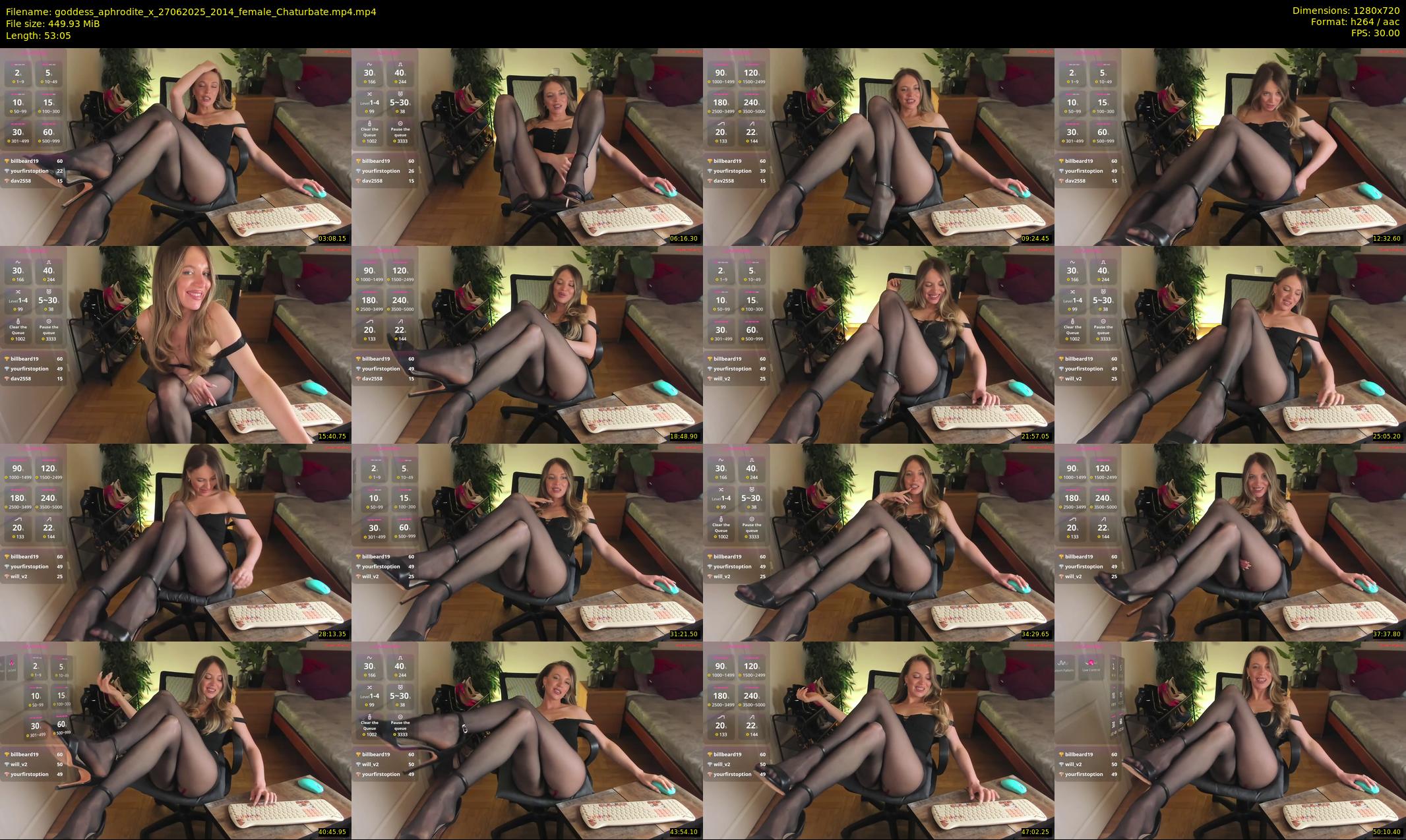 goddess_aphrodite_x — Chaturbate Female stripcam clip, Jun 27, 2025