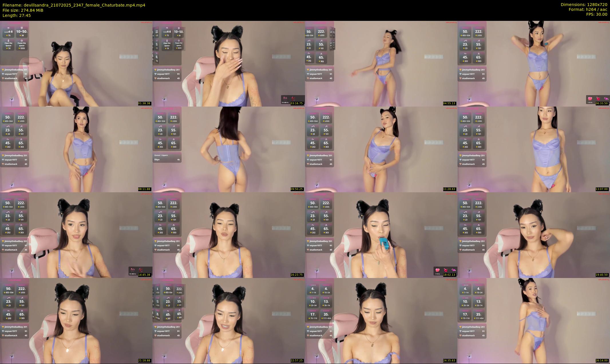 devillsandra — Chaturbate Female stripcam clip, Jul 21, 2025