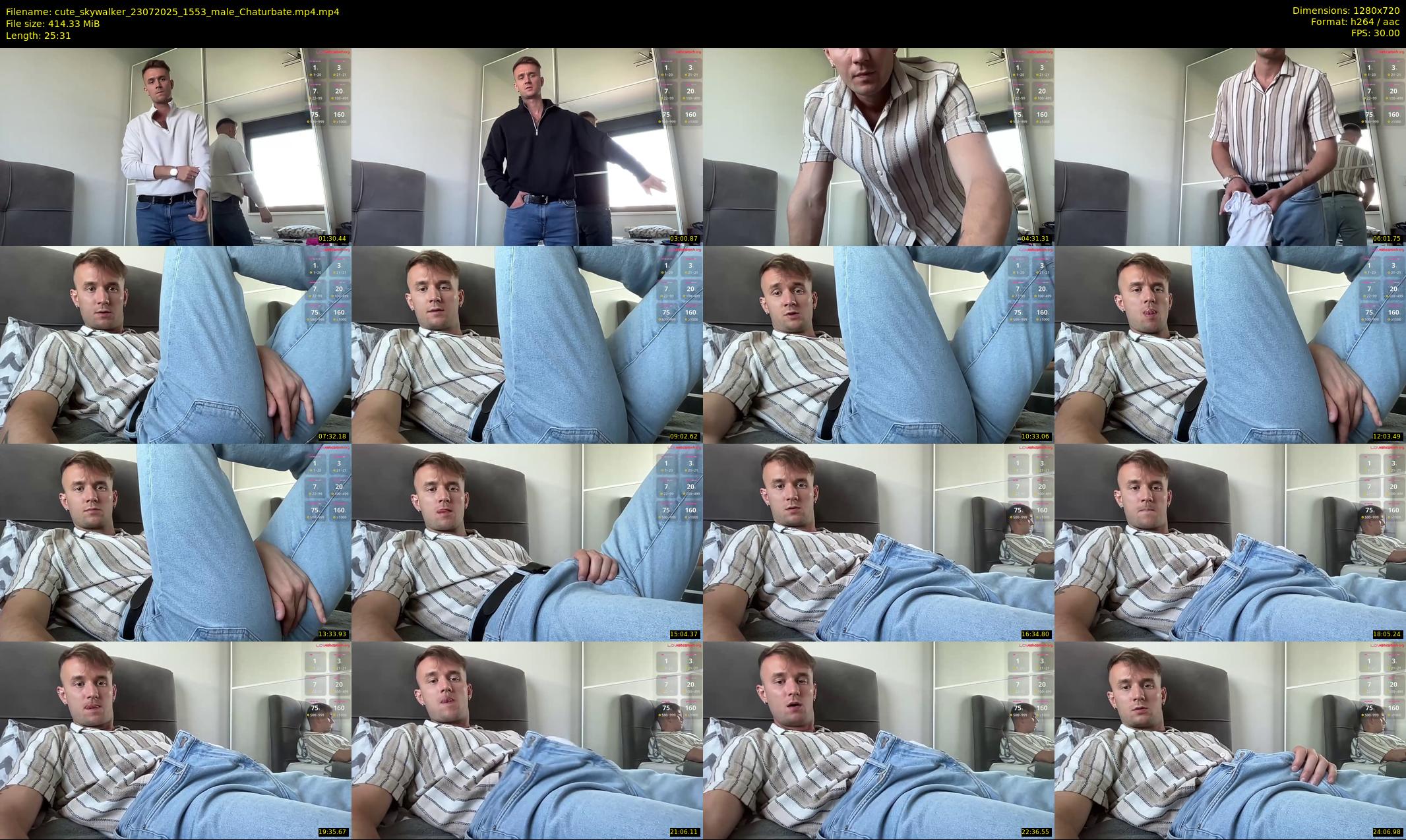 cute_skywalker — Chaturbate Male stripcam clip, Jul 23, 2025