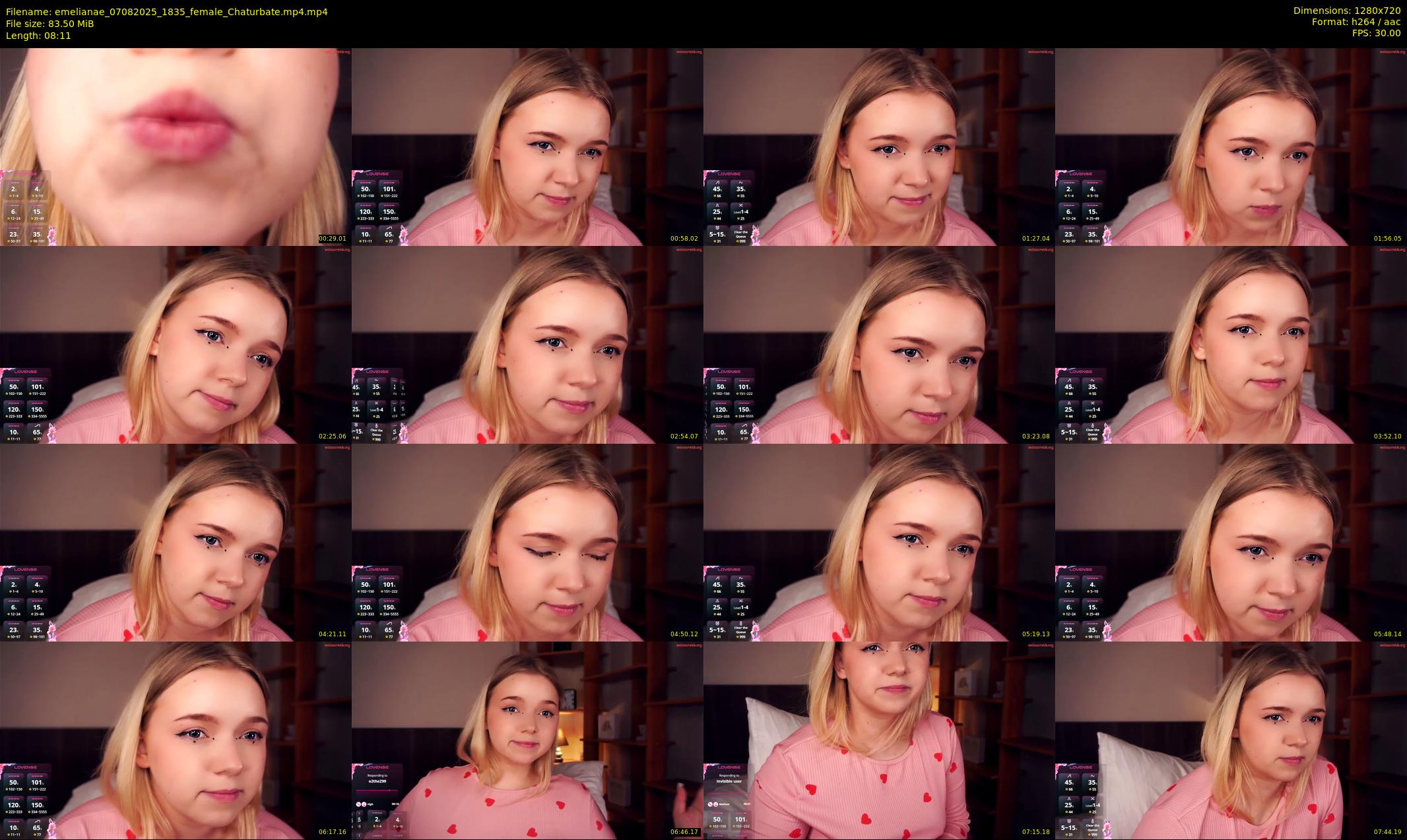 emelianae — Chaturbate Female stripcam clip, Aug 7, 2025
