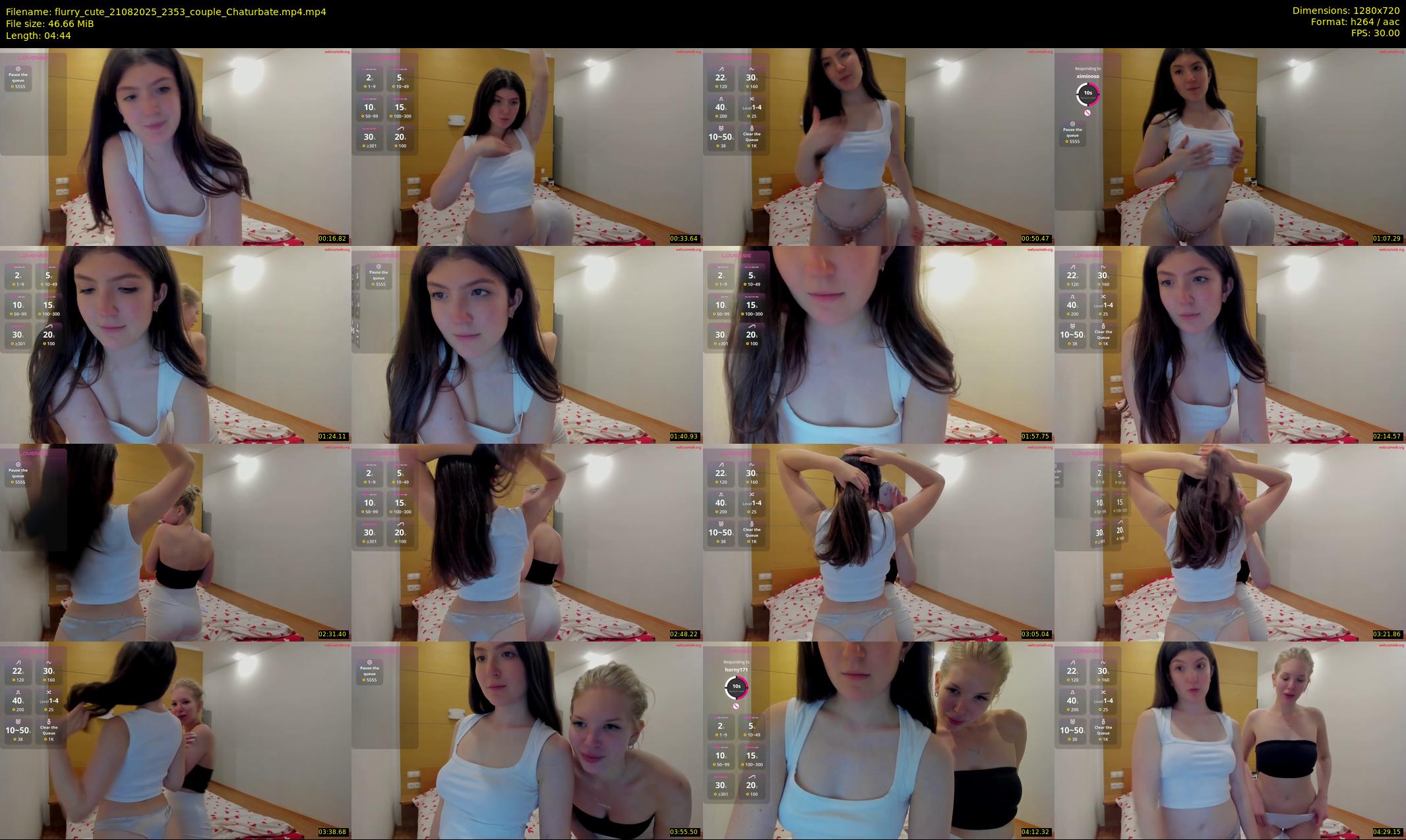flurry_cute — Chaturbate Couple stripcam clip, Aug 21, 2025