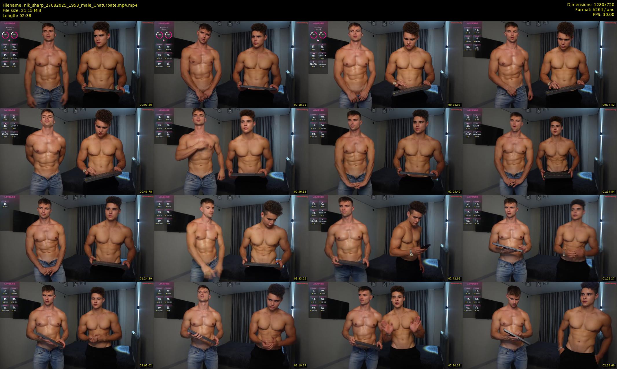 nik_sharp — Chaturbate Male stripcam clip, Aug 27, 2025